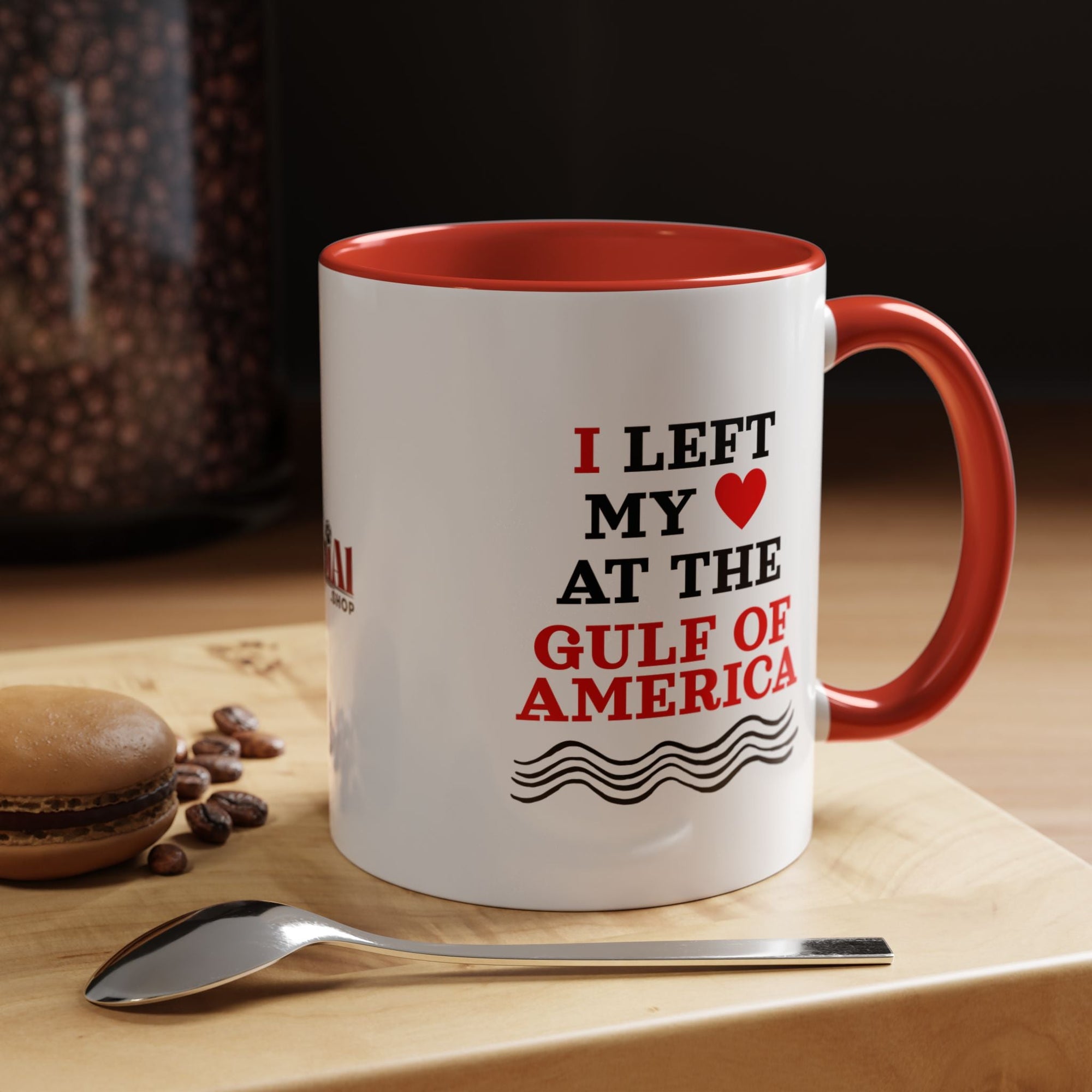 American Gulf Coffee Mug - I Left My Heart - 11oz & 15oz - Drinkware, Coffee Mugs - EpiAl's Shop