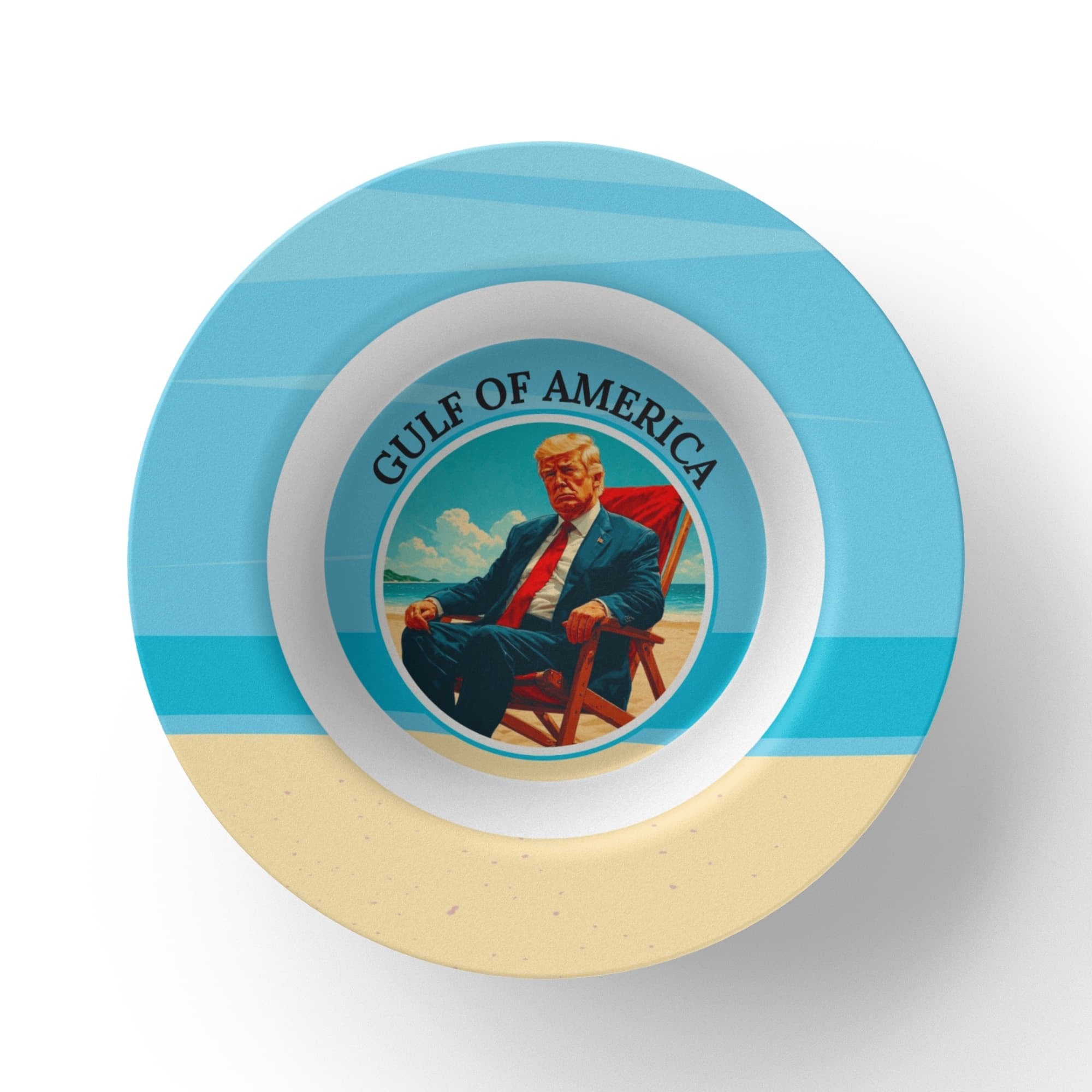 American Gulf Collectible Bowl with Beach Sitting Trump - Decor, Kitchen & Dining, Bowls - EpiAl's Shop