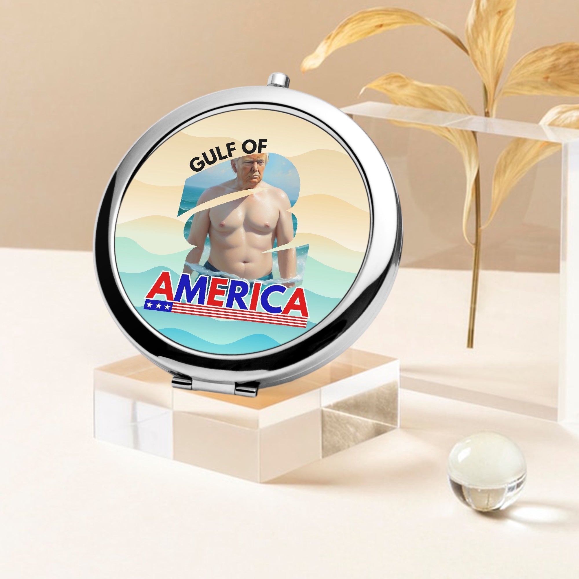 American Gulf Compact Mirror - Accessories, Beauty, Travel Mirror - EpiAl's Shop
