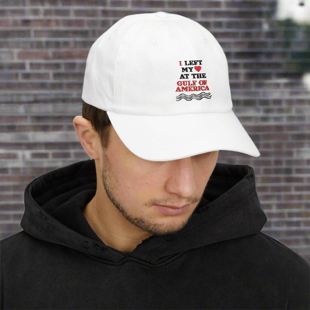 American Gulf Dad Cap - I Left My Heart Embroidered Hat - Hats, Baseball & Trucker - EpiAl's Shop