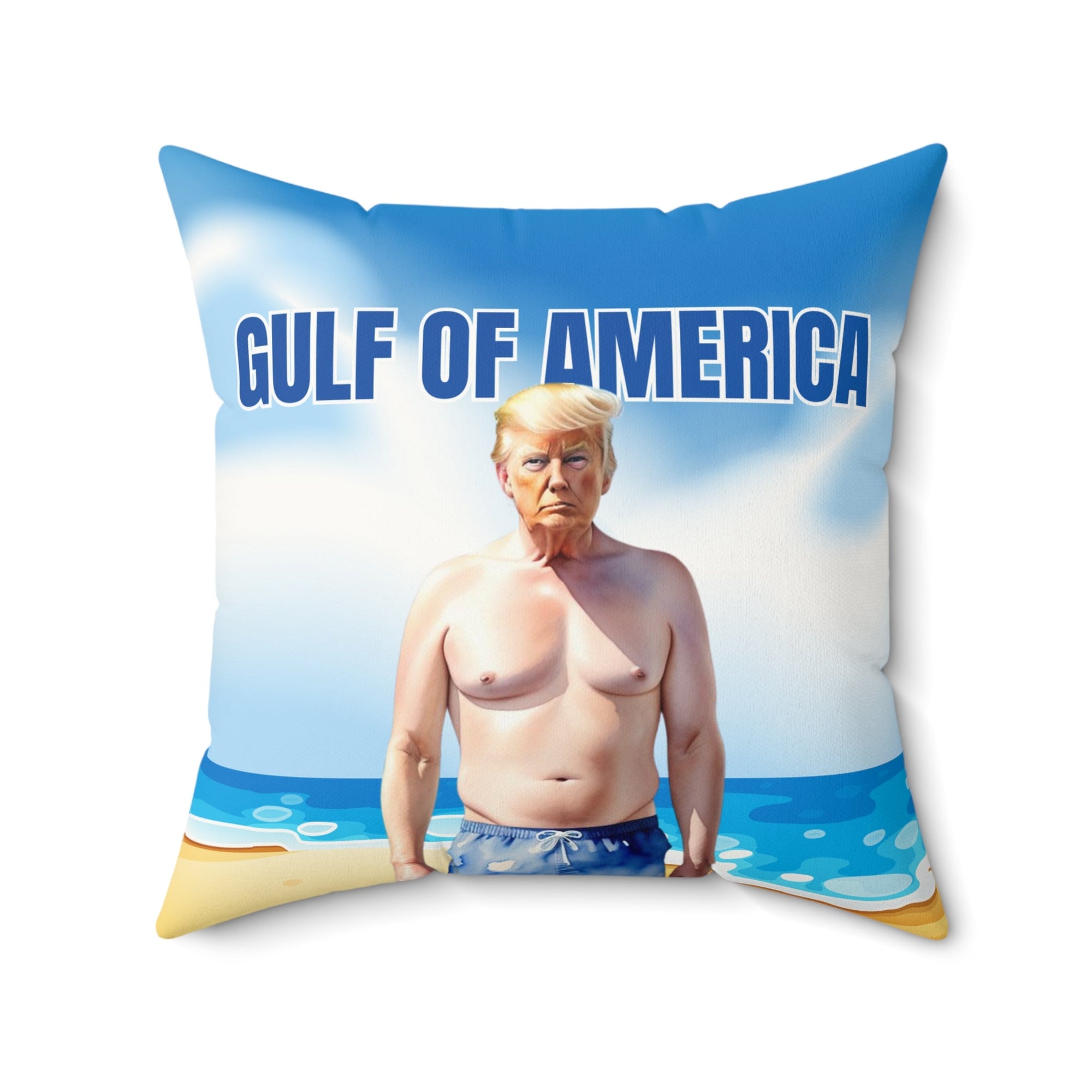 American Gulf Faux Suede Square Pillow - Beach Decor - Decor, Home, Pillows - EpiAl's Shop
