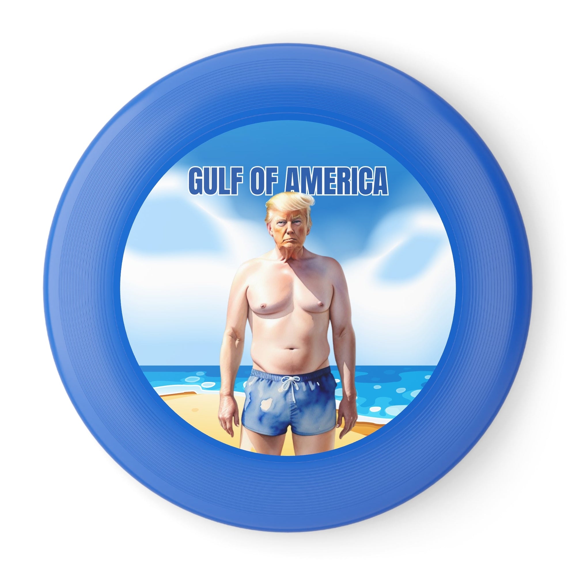American Gulf Frisbee - Fun Outdoor Flying Disc with Humorous Design - Toys & Games, Flying Disc - EpiAl's Shop