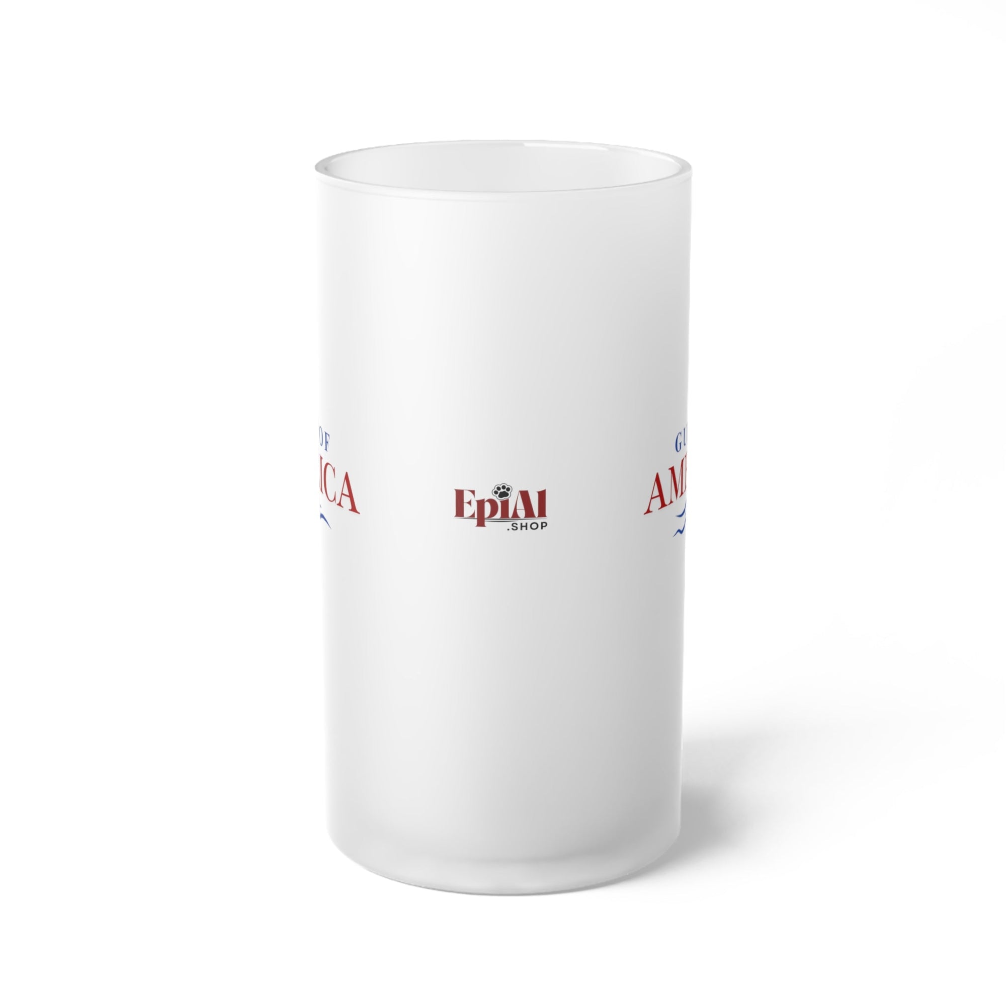 American Gulf Frosted Glass Beer Mug - Drinkware, Beer Mugs - EpiAl's Shop