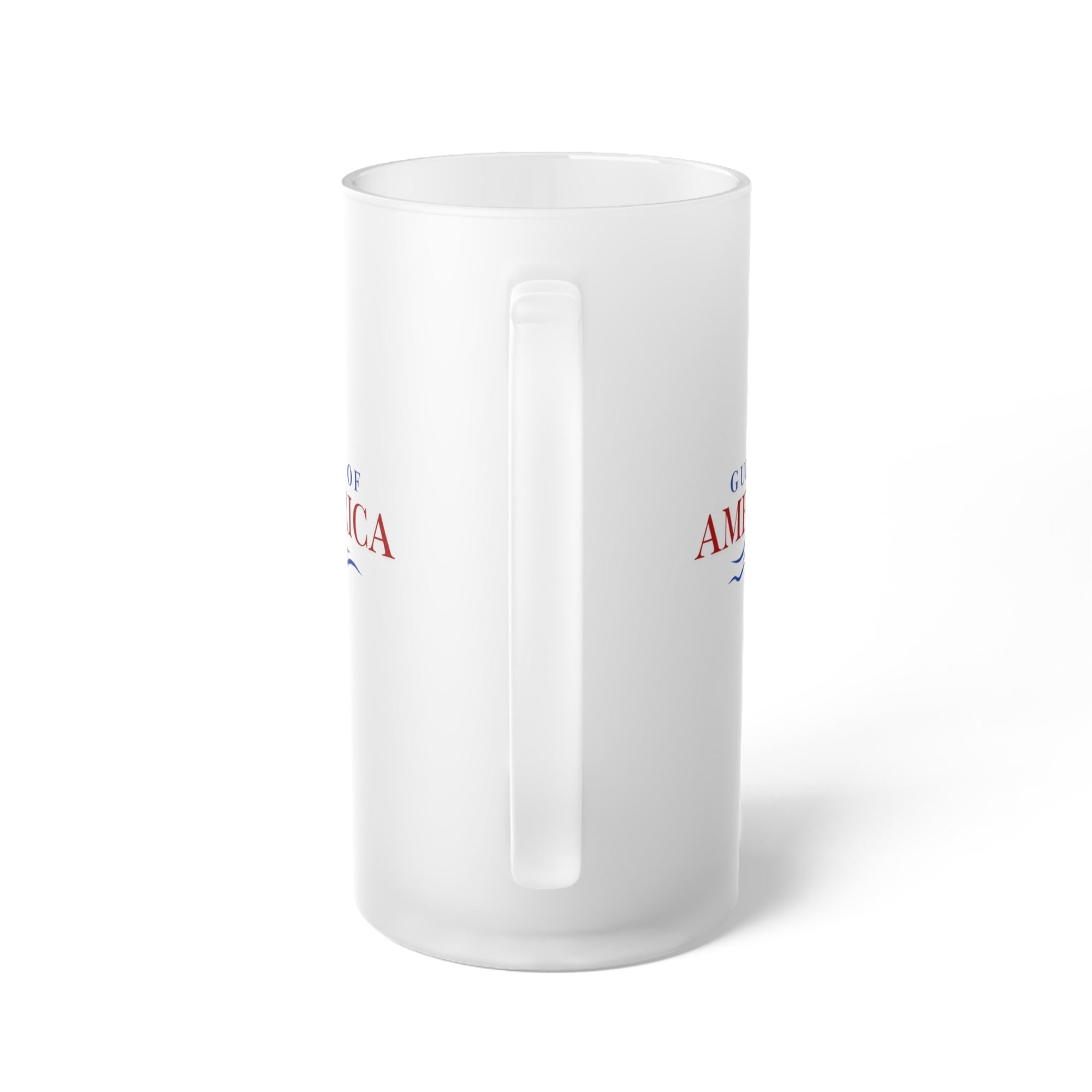 American Gulf Frosted Glass Beer Mug - Drinkware, Beer Mugs - EpiAl's Shop