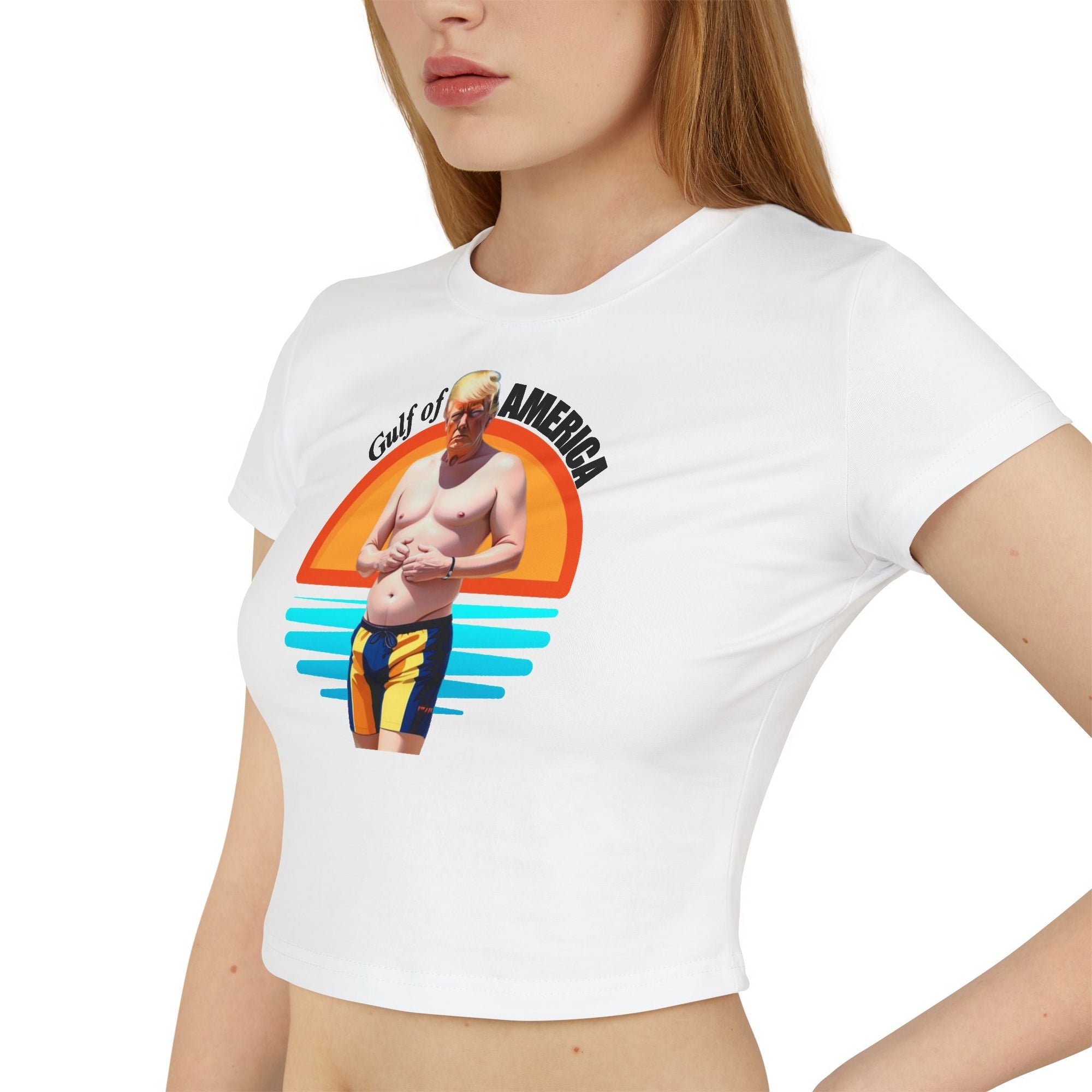 American Gulf Graphic Baby Tee for Women - Fun Beach Vibe Shirt - Clothing, T-shirts - EpiAl's Shop