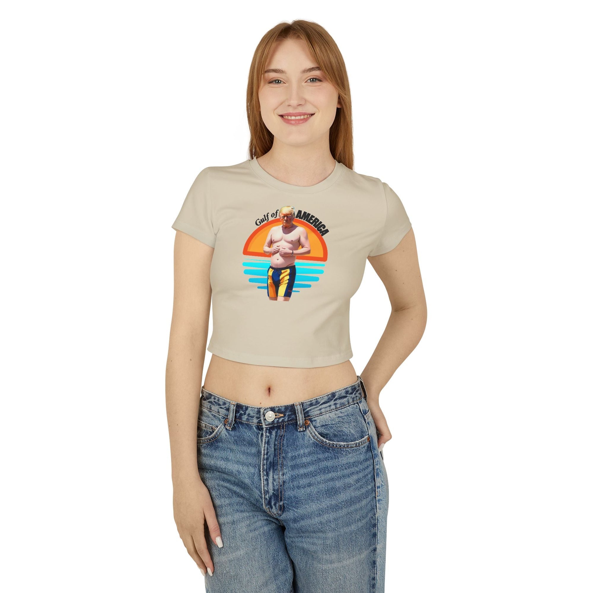 American Gulf Graphic Baby Tee for Women - Fun Beach Vibe Shirt - Clothing, T-shirts - EpiAl's Shop