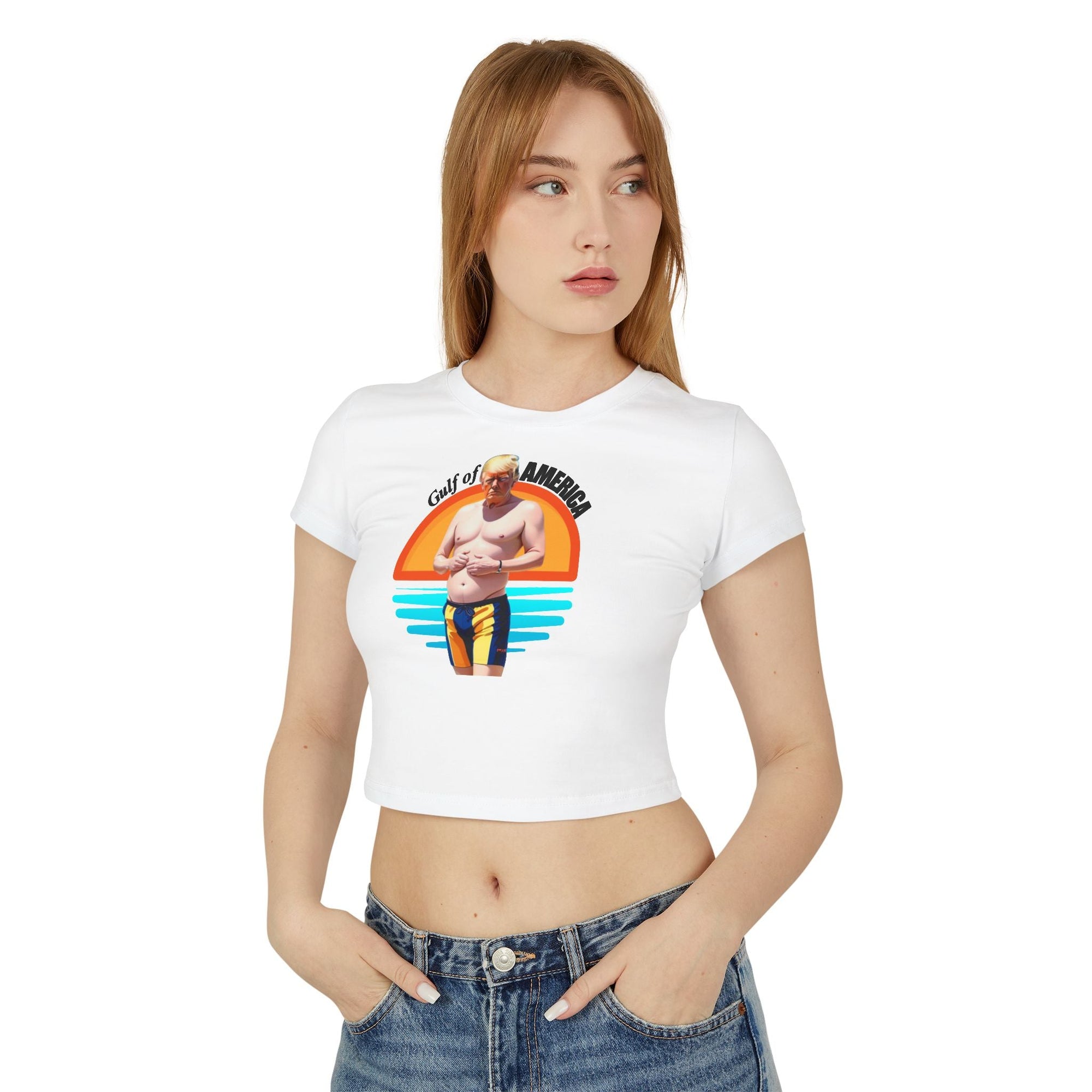 American Gulf Graphic Baby Tee for Women - Fun Beach Vibe Shirt - Clothing, T-shirts - EpiAl's Shop