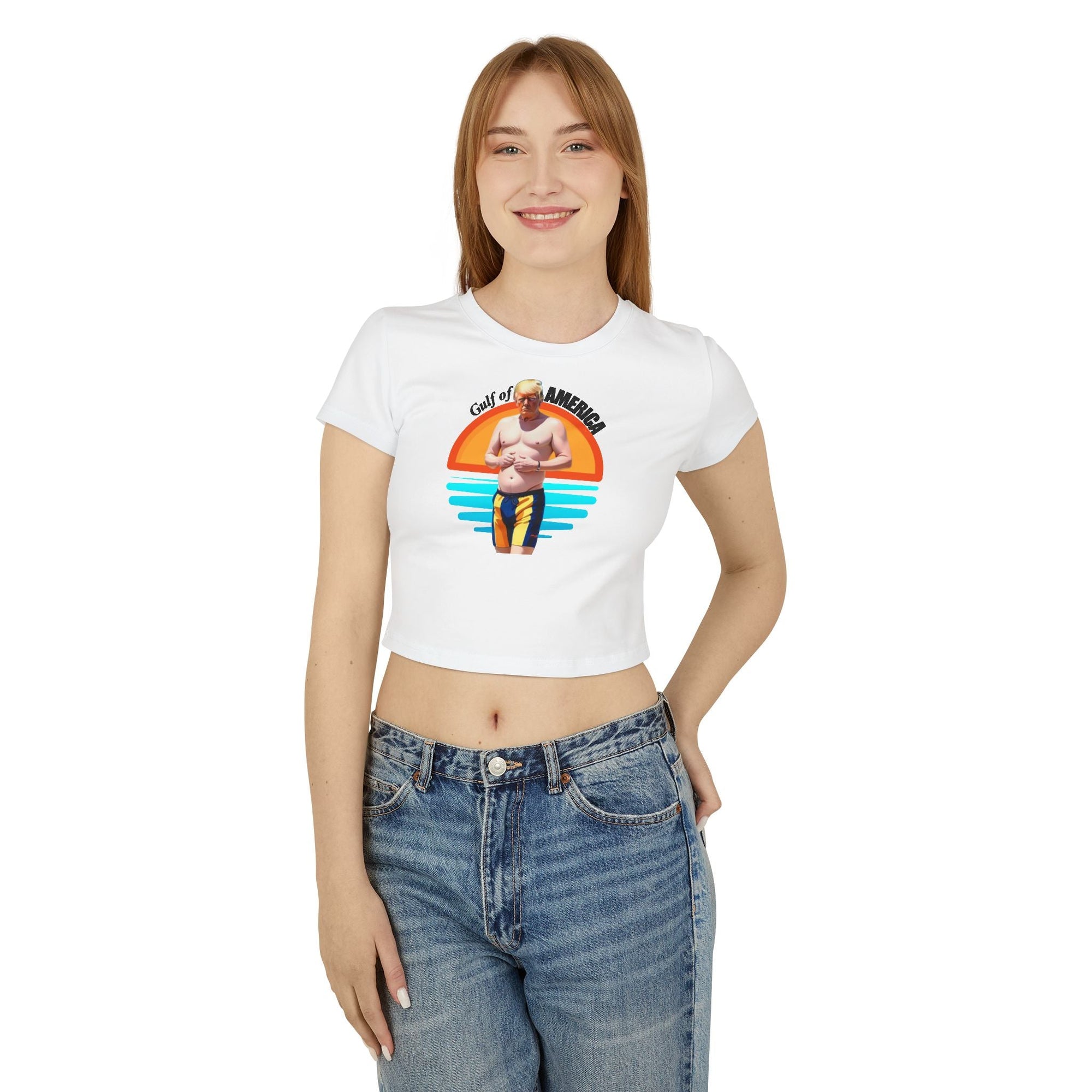 American Gulf Graphic Baby Tee for Women - Fun Beach Vibe Shirt - Clothing, T-shirts - EpiAl's Shop
