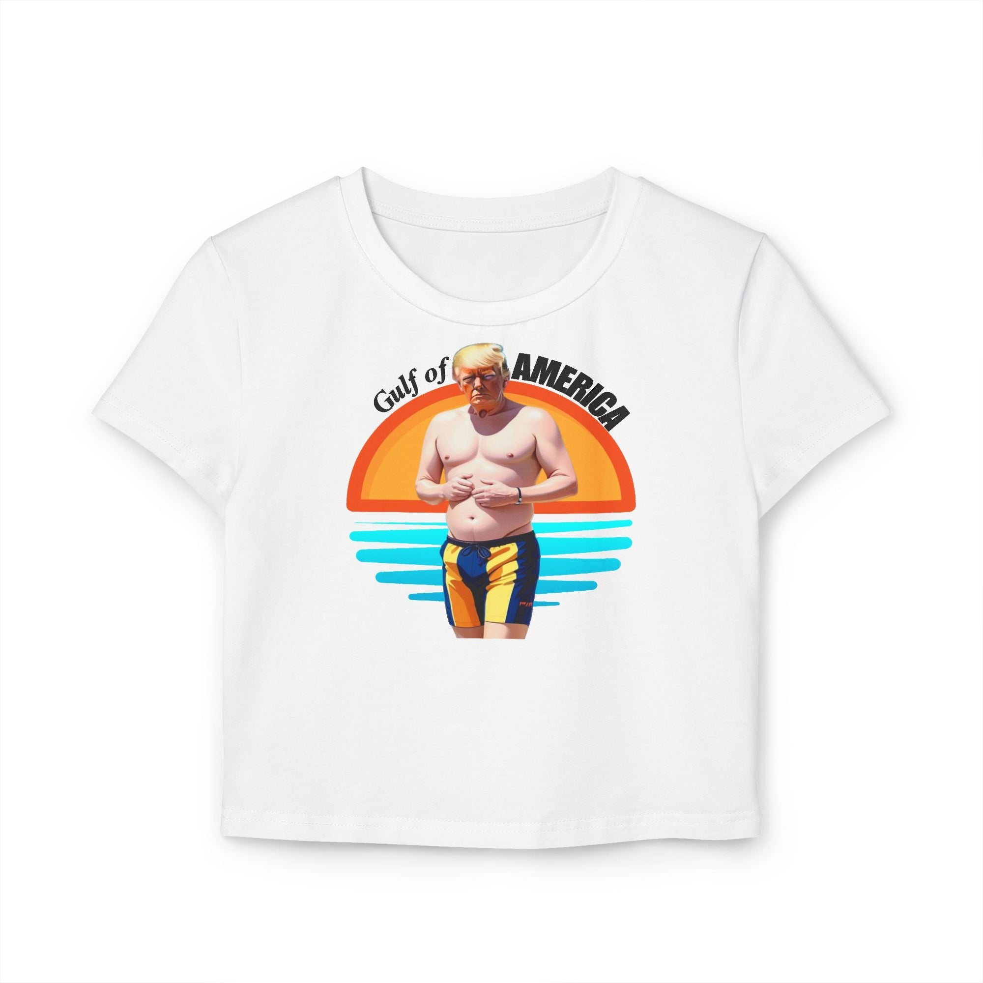 American Gulf Graphic Baby Tee for Women - Fun Beach Vibe Shirt - Clothing, T-shirts - EpiAl's Shop