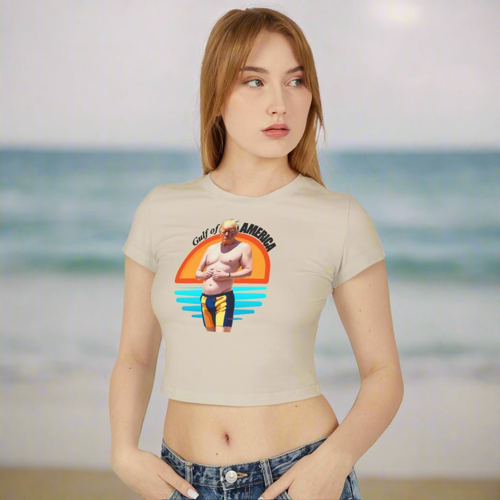 American Gulf Graphic Baby Tee for Women - Fun Beach Vibe Shirt - Clothing, T-shirts - EpiAl's Shop