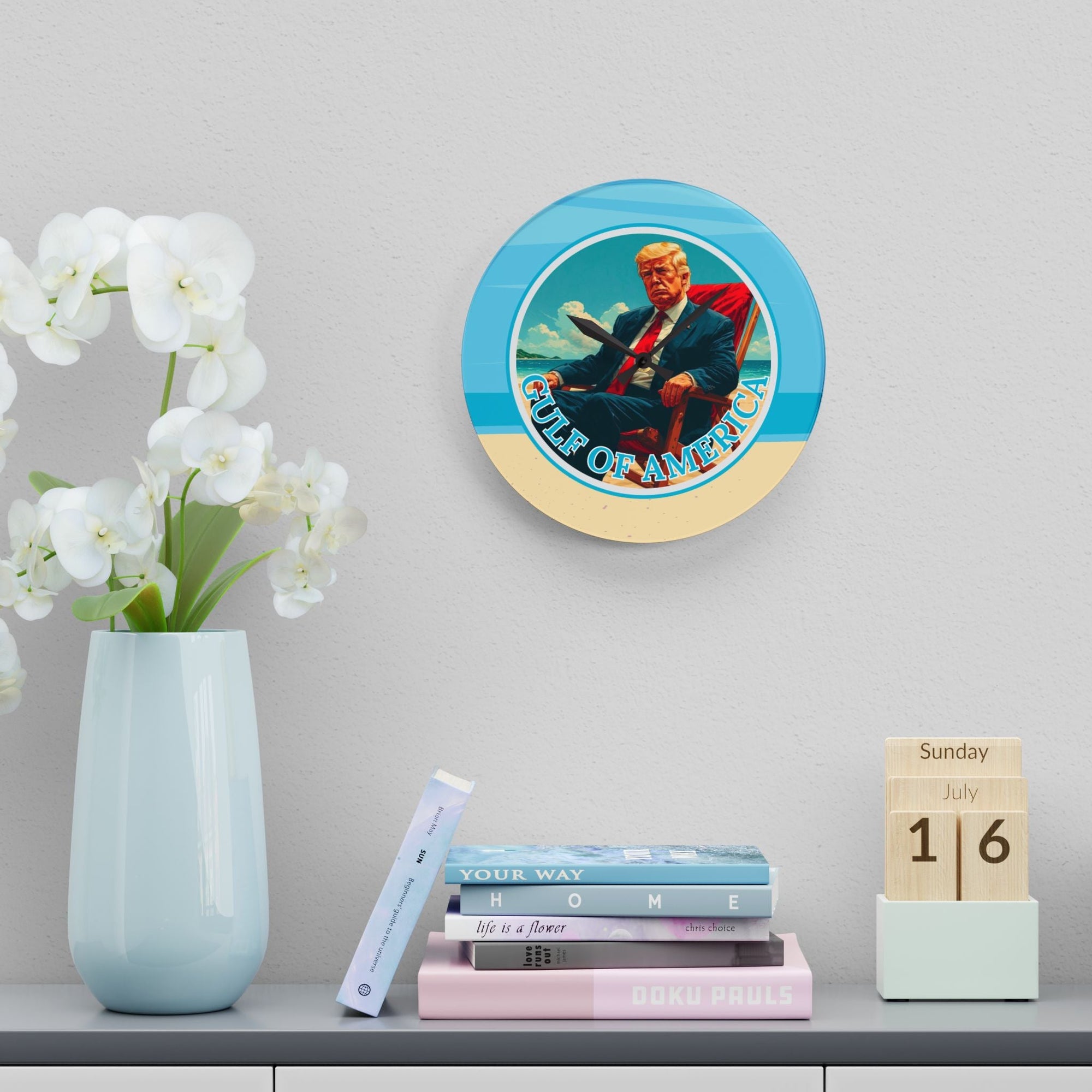 American Gulf Inspired Acrylic Wall Clock - Decor, Home, Wall Clocks - EpiAl's Shop