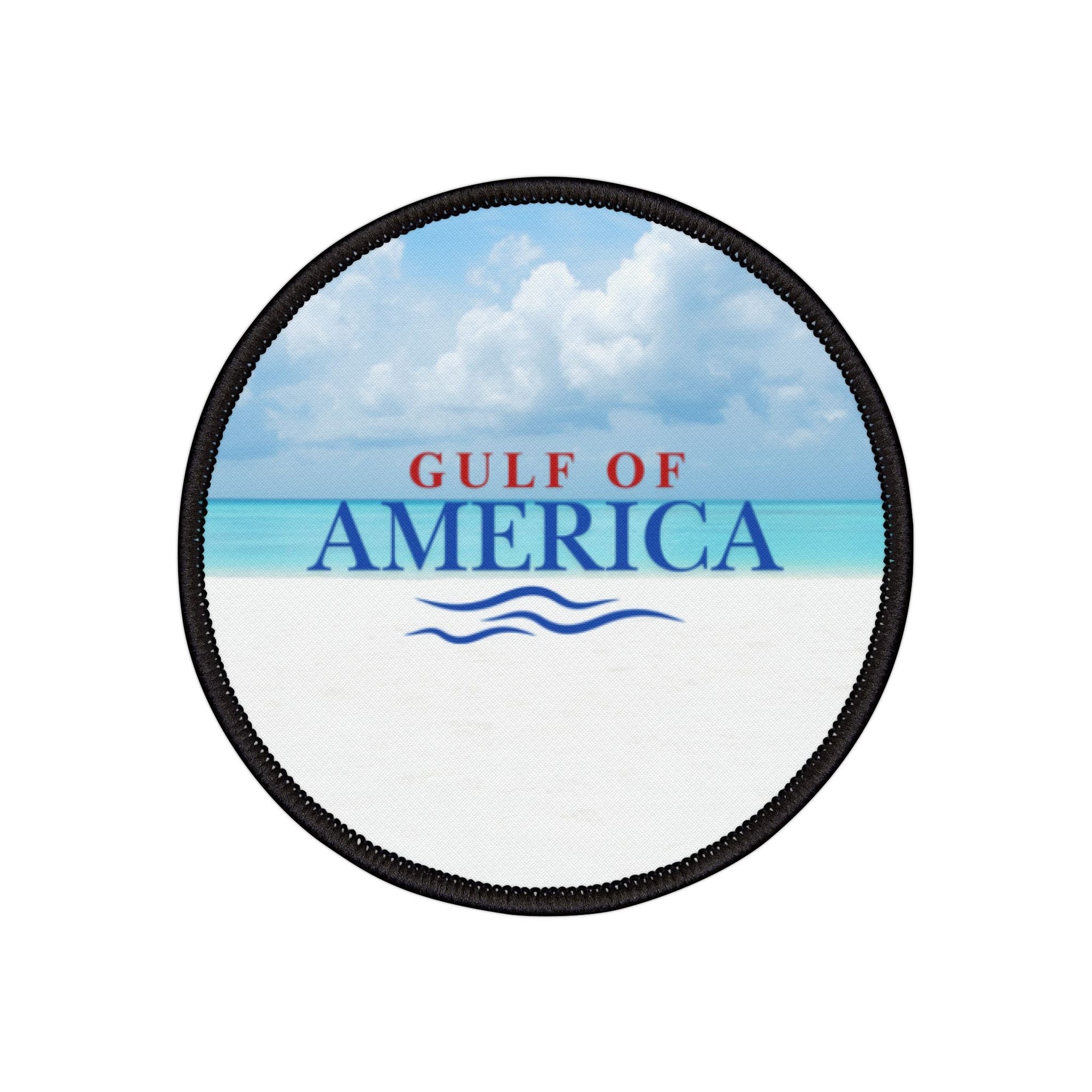 American Gulf Iron - On Patch for Beach Lovers - Clothing, Iron On Patches - EpiAl's Shop