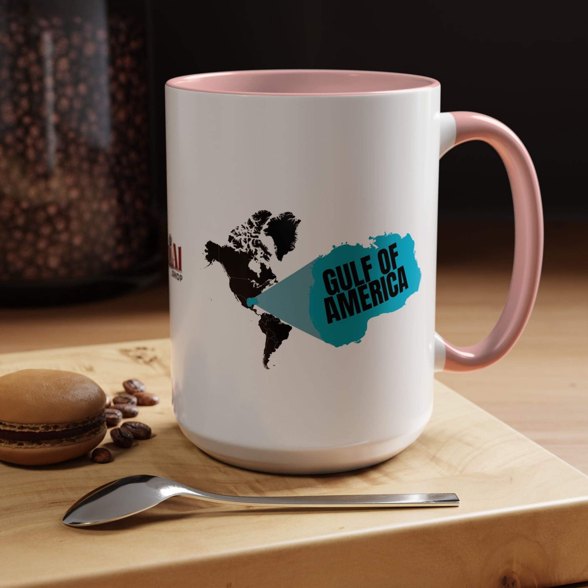 American Gulf Map Accent Coffee Mug - Drinkware, Coffee Mugs - EpiAl's Shop