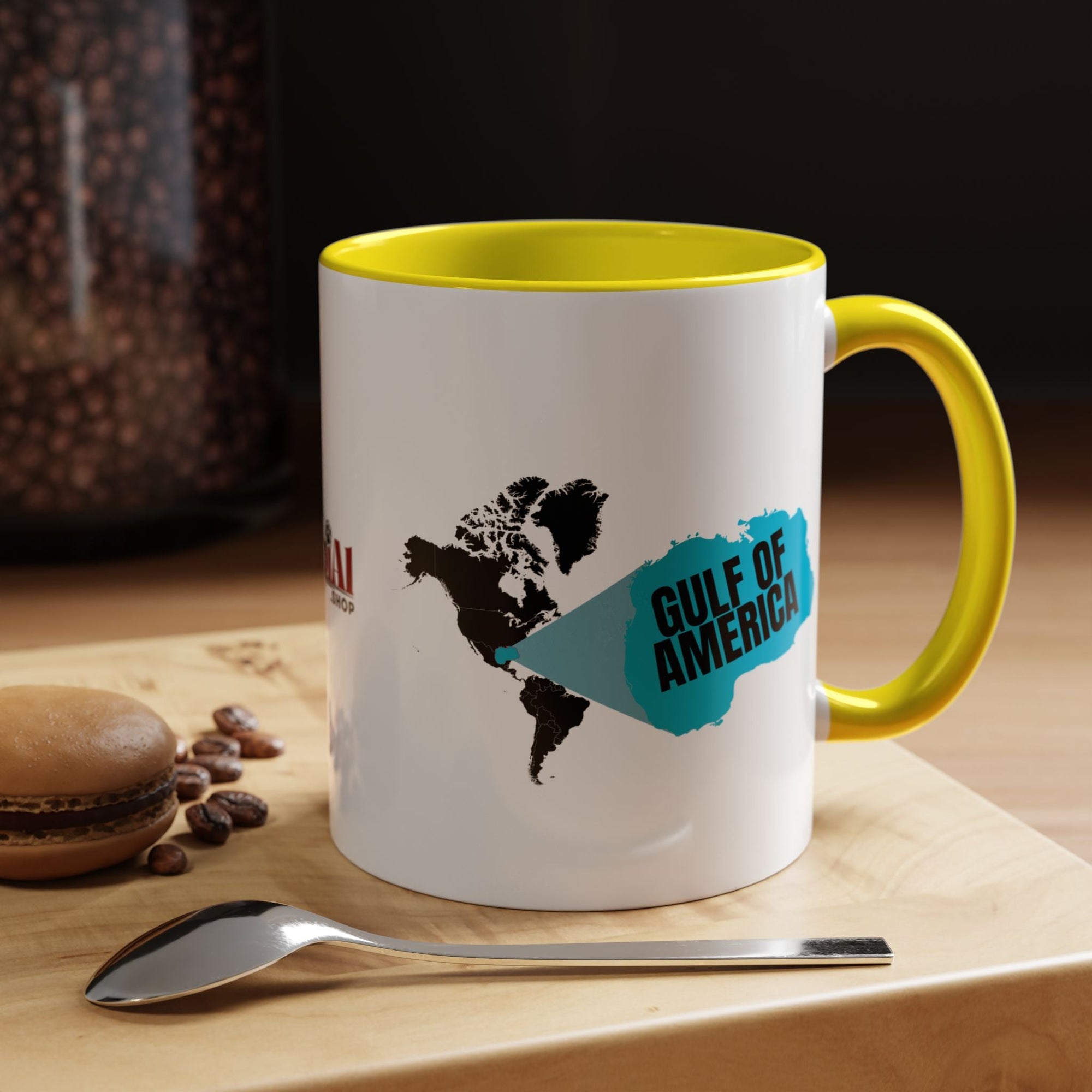 American Gulf Map Accent Coffee Mug - Drinkware, Coffee Mugs - EpiAl's Shop