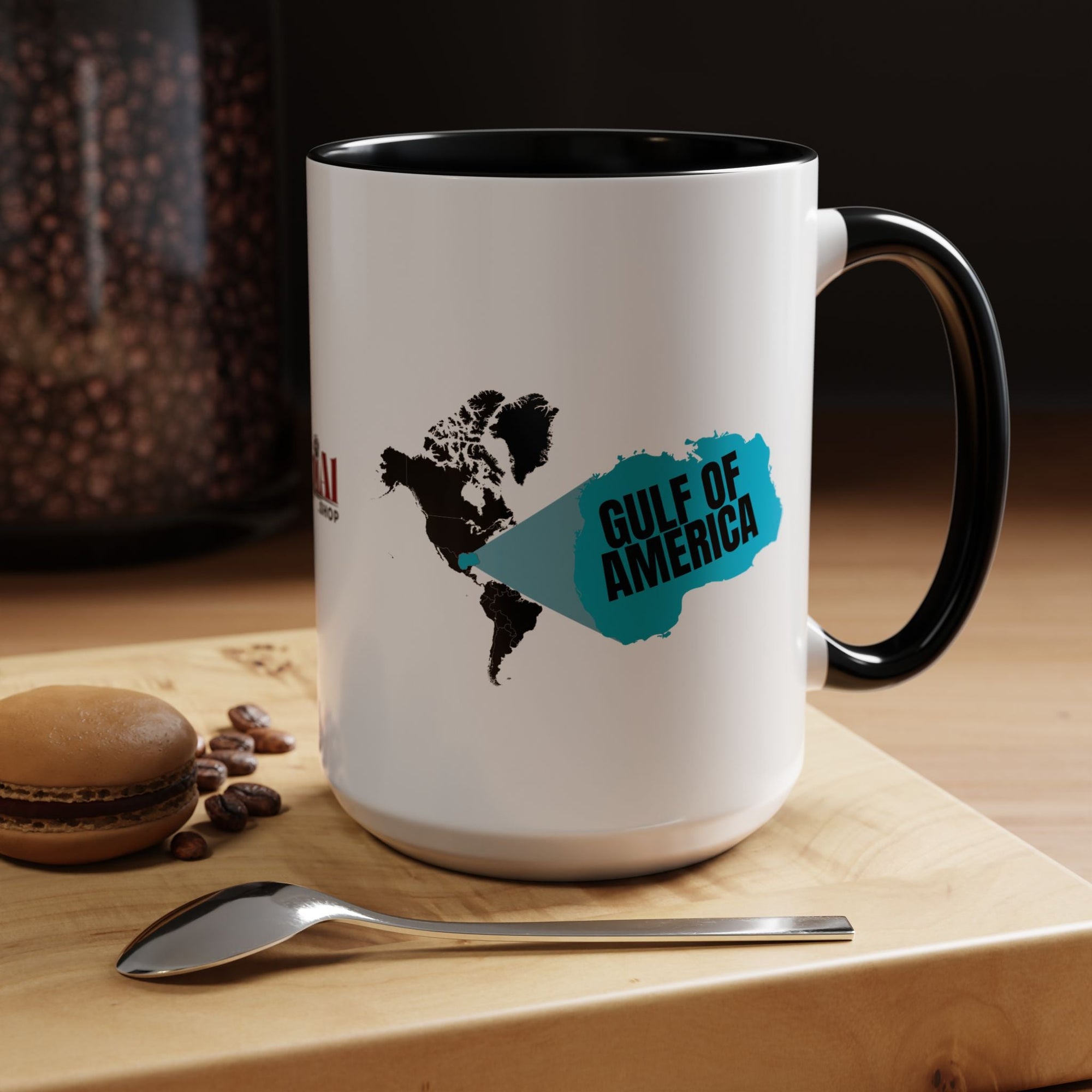 American Gulf Map Accent Coffee Mug - Drinkware, Coffee Mugs - EpiAl's Shop