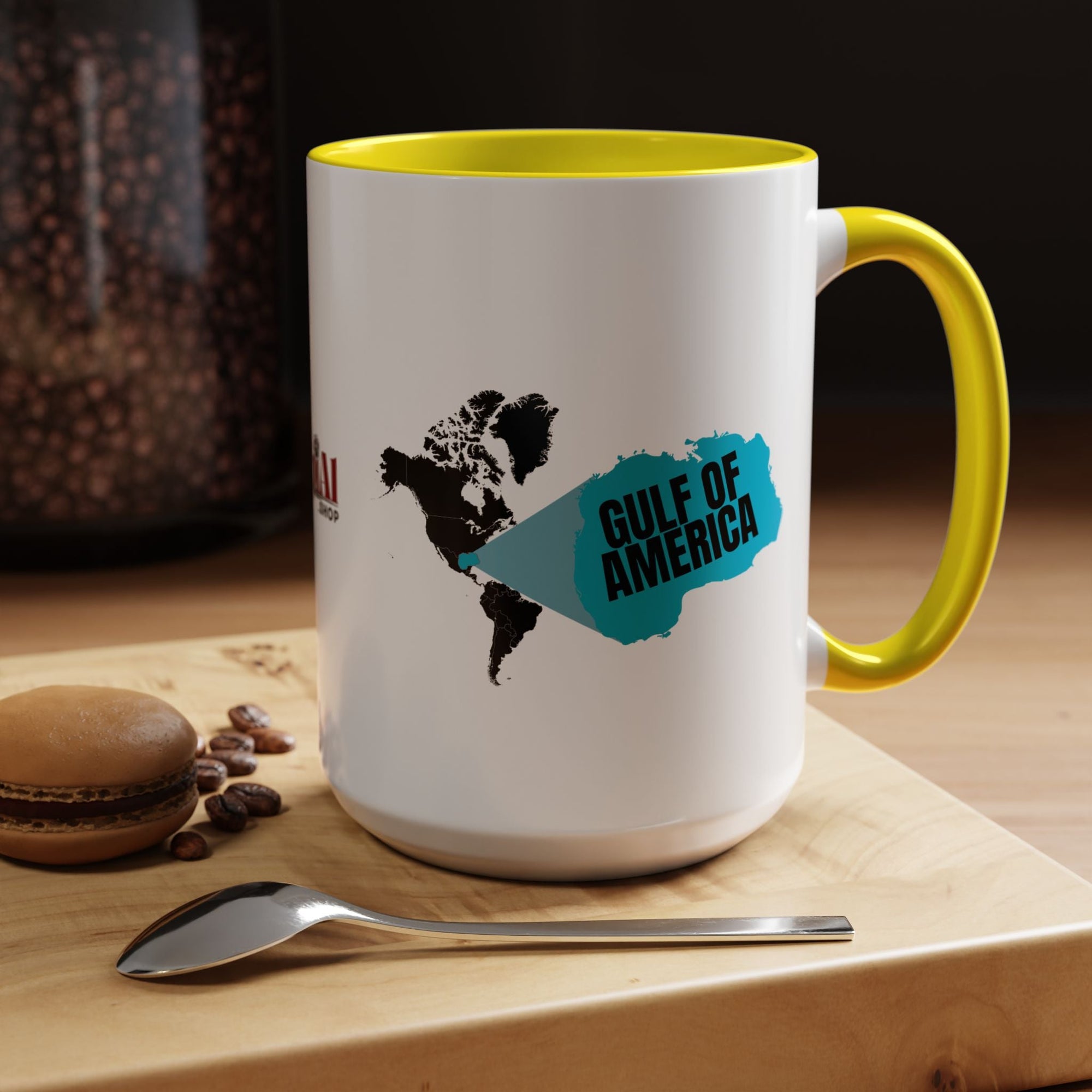 American Gulf Map Accent Coffee Mug - Drinkware, Coffee Mugs - EpiAl's Shop