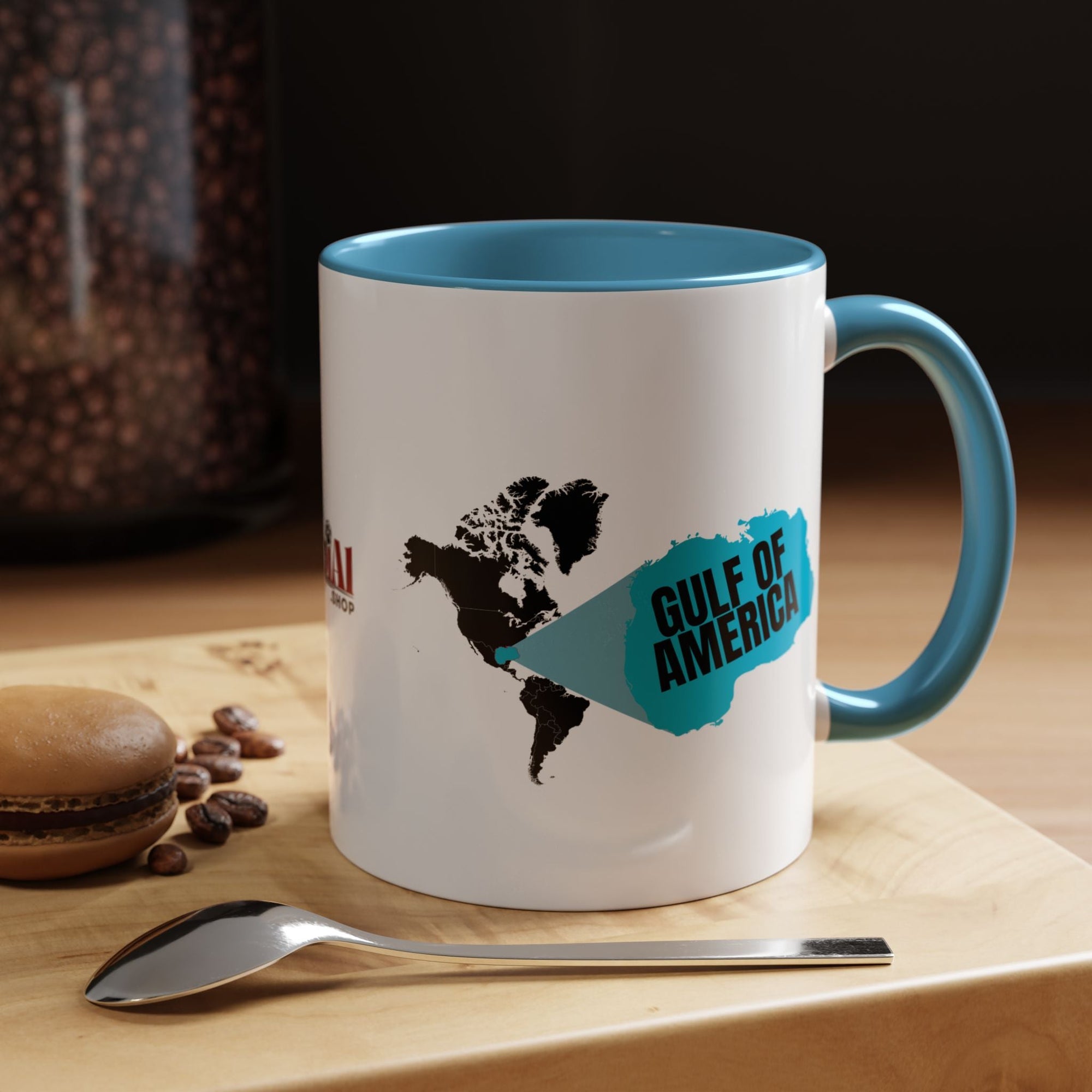 American Gulf Map Accent Coffee Mug - Drinkware, Coffee Mugs - EpiAl's Shop