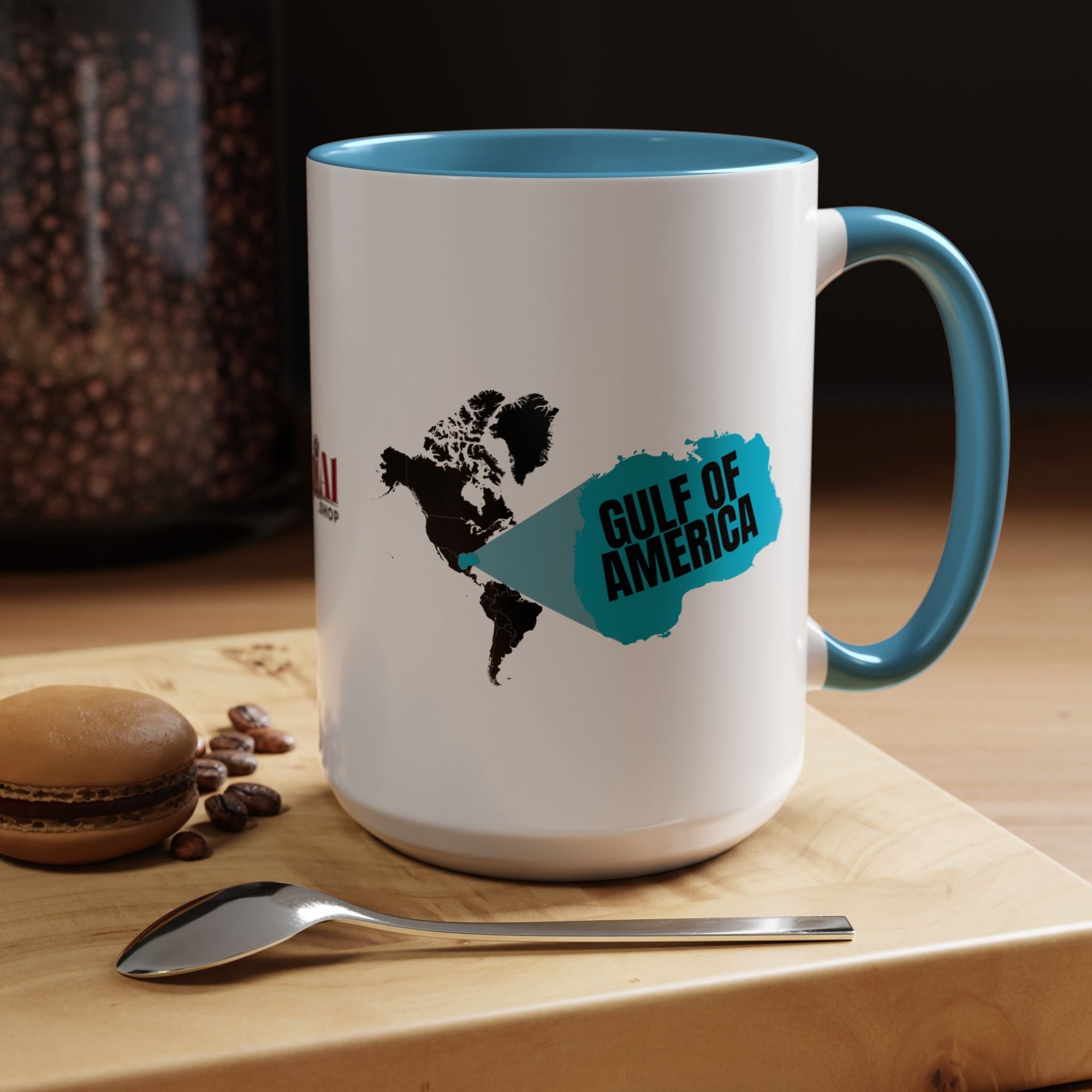 American Gulf Map Accent Coffee Mug - Drinkware, Coffee Mugs - EpiAl's Shop