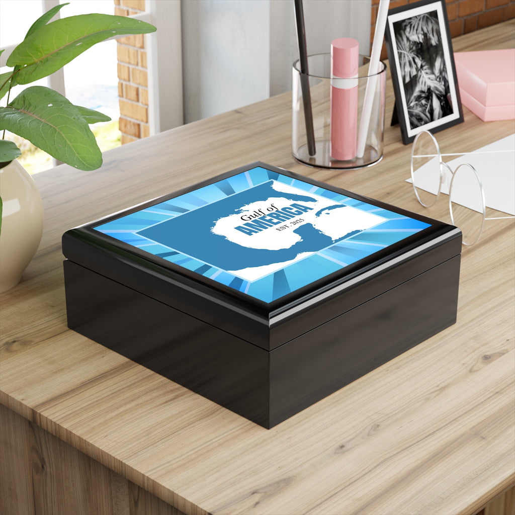 American Gulf Map Jewelry Box - Decor, Bedroom, Jewelry Boxes - EpiAl's Shop