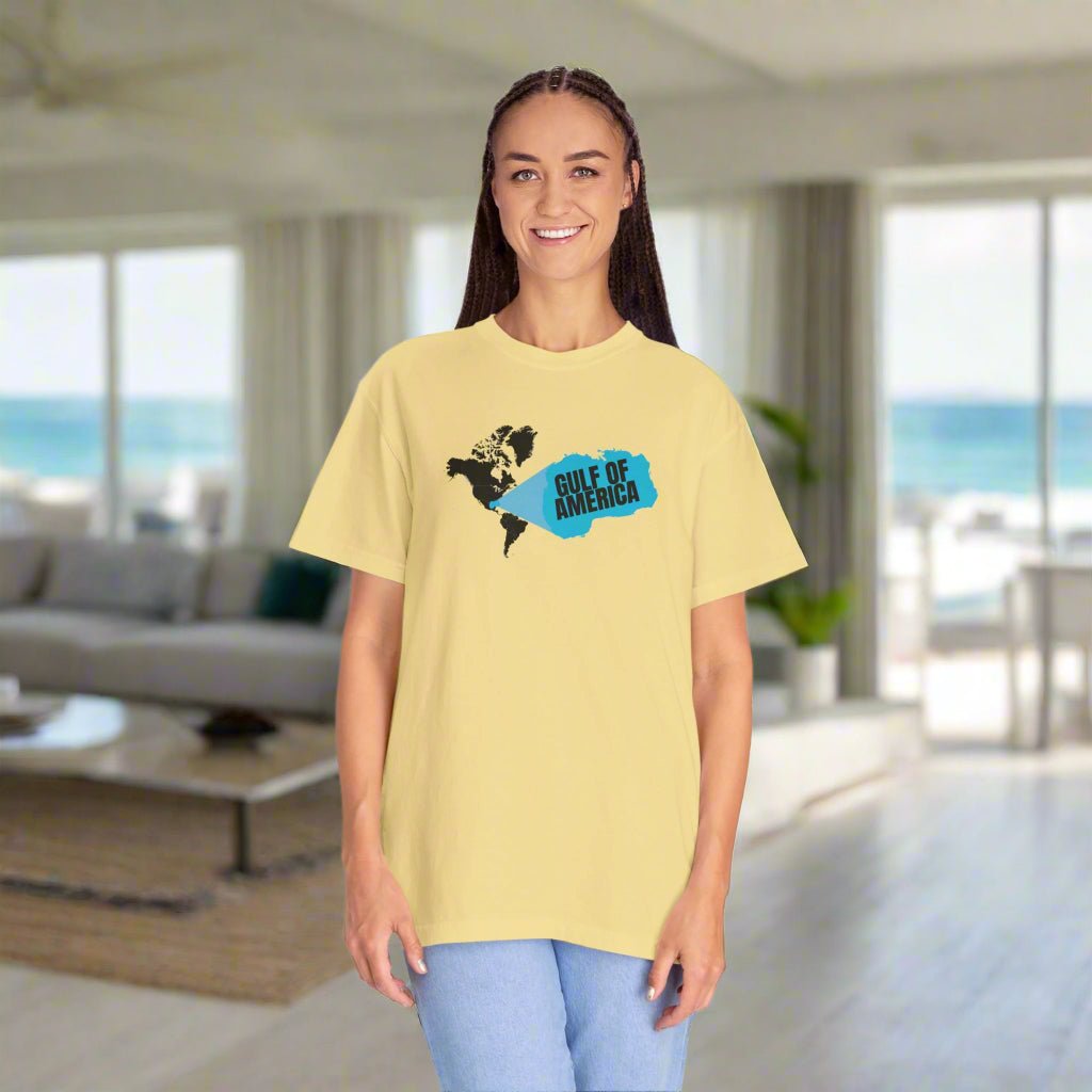 American Gulf Map Unisex Garment - Dyed T-Shirt - Clothing, T-shirts - EpiAl's Shop