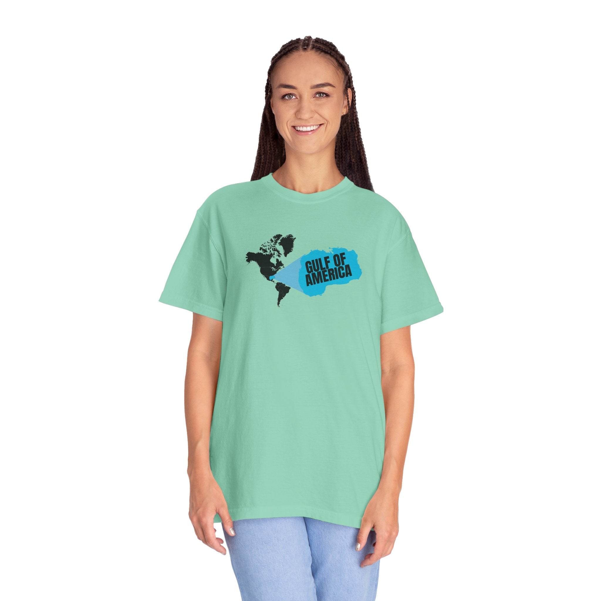 American Gulf Map Unisex Garment - Dyed T-Shirt - Clothing, T-shirts - EpiAl's Shop