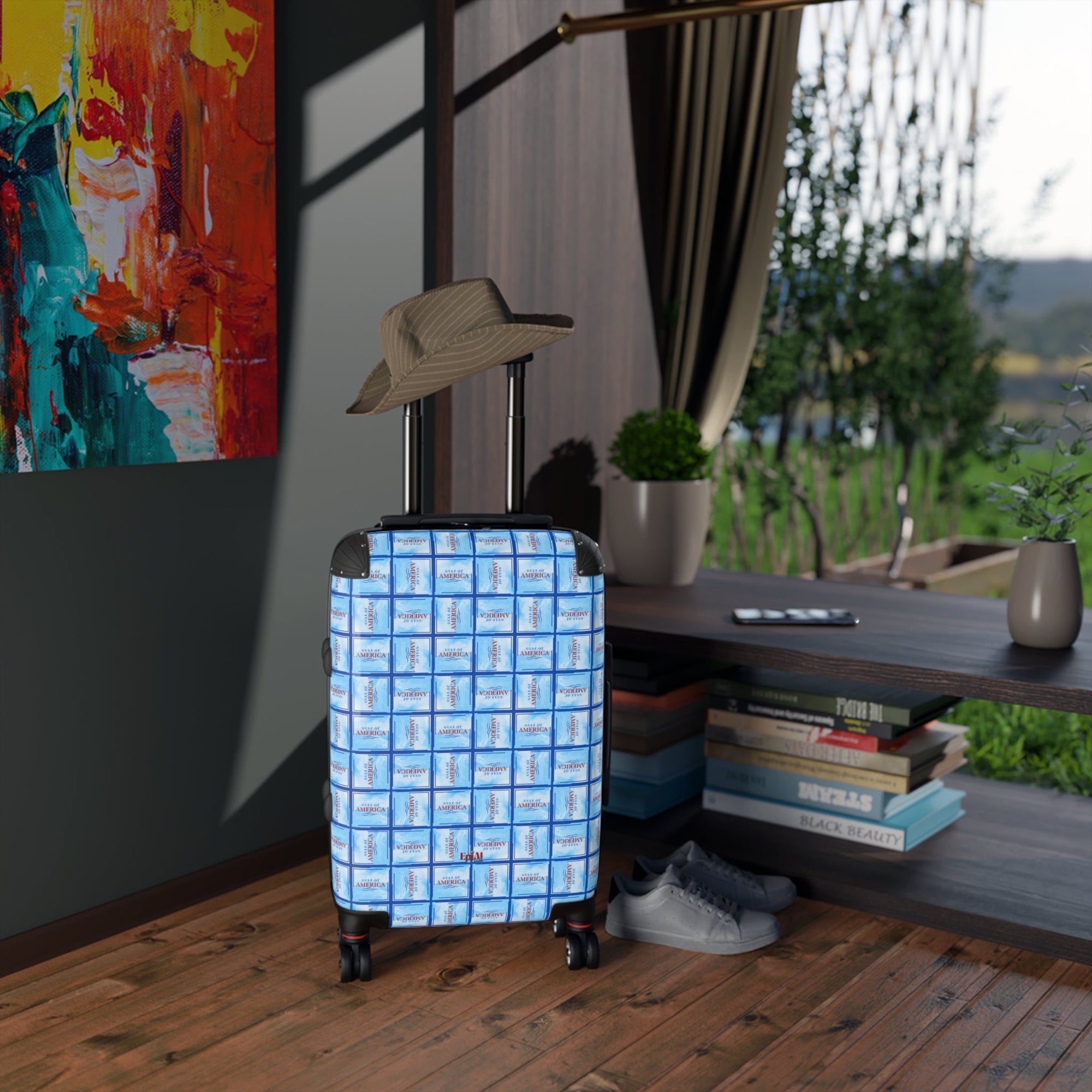 American Gulf Patterned Suitcase - Bags, Suitcases - EpiAl's Shop