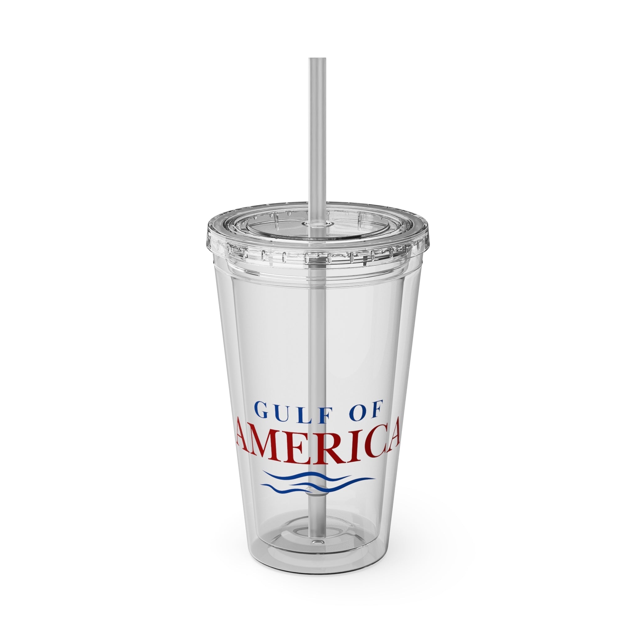 American Gulf Tumbler with Straw, 16oz - Drinkware, Tumblers - EpiAl's Shop
