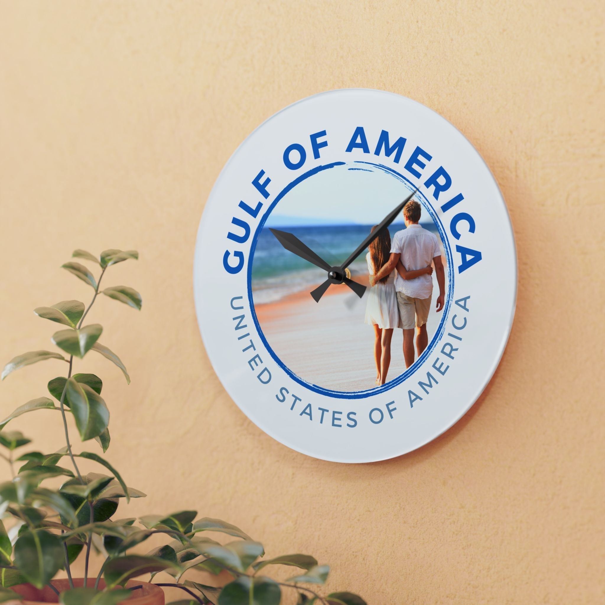 American Gulf USA Acrylic Wall Clock - Decor, Home, Wall Clocks - EpiAl's Shop