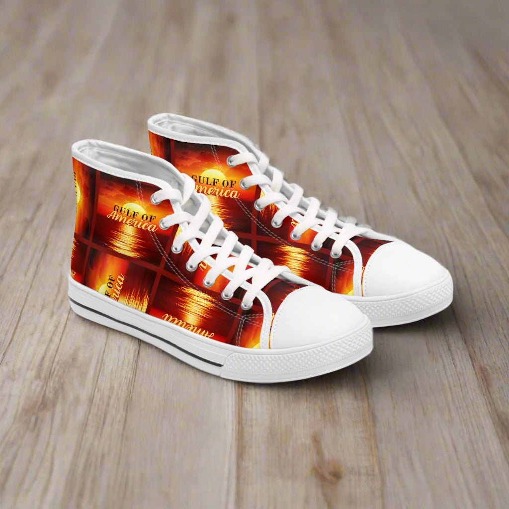 American Gulf Women's High Top Sneakers - Unique Stylish Footwear - Shoes & Sneakers - EpiAl's Shop