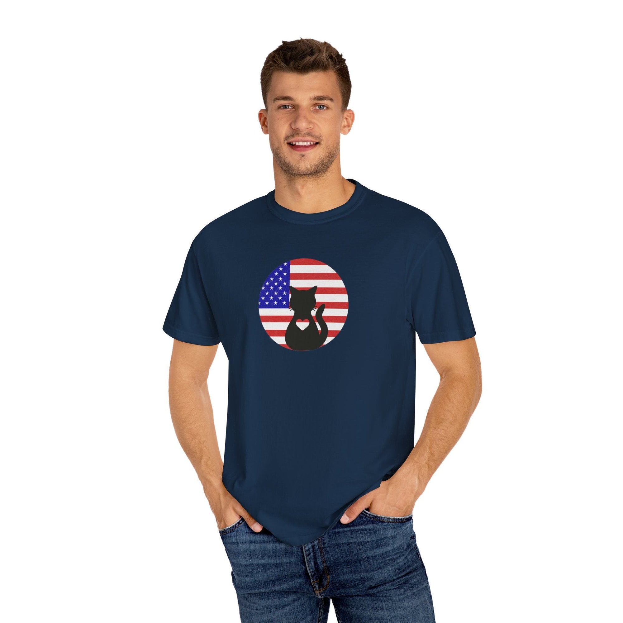 Americat Unisex Garment - Dyed T - shirt - T - Shirt - Epileptic Al’s Shop