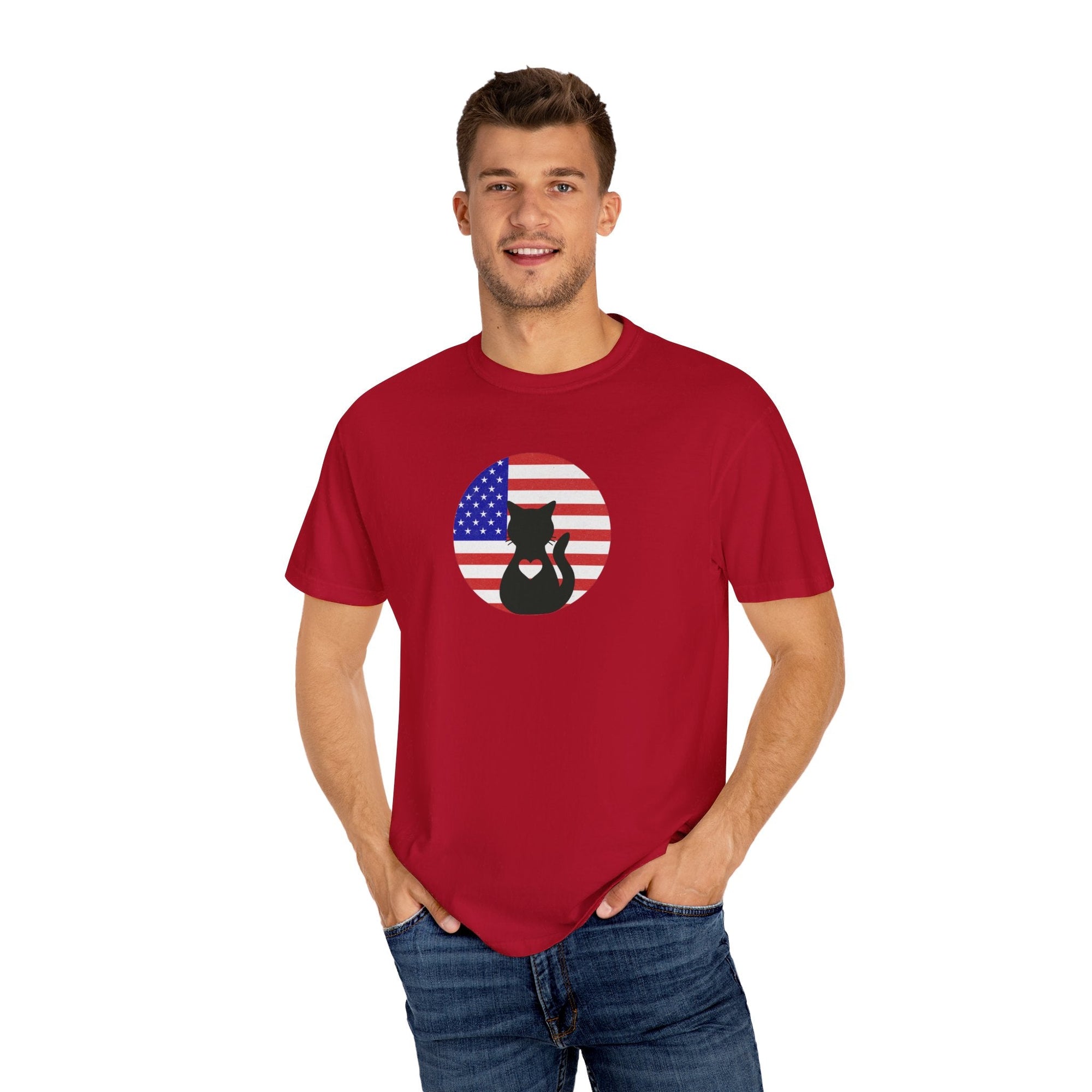 Americat Unisex Garment - Dyed T - shirt - T - Shirt - Epileptic Al’s Shop