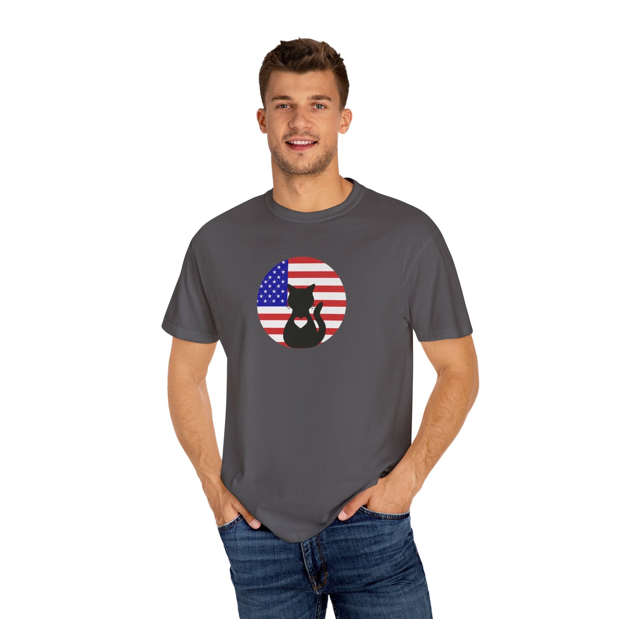 Americat Unisex Garment - Dyed T - shirt - T - Shirt - Epileptic Al’s Shop