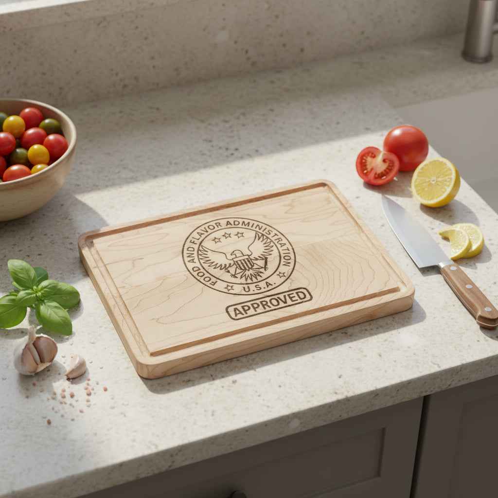 Approved by the Food & Flavor Administration Cutting Board - Boards & Trays, Cutting - EpiAl's Shop