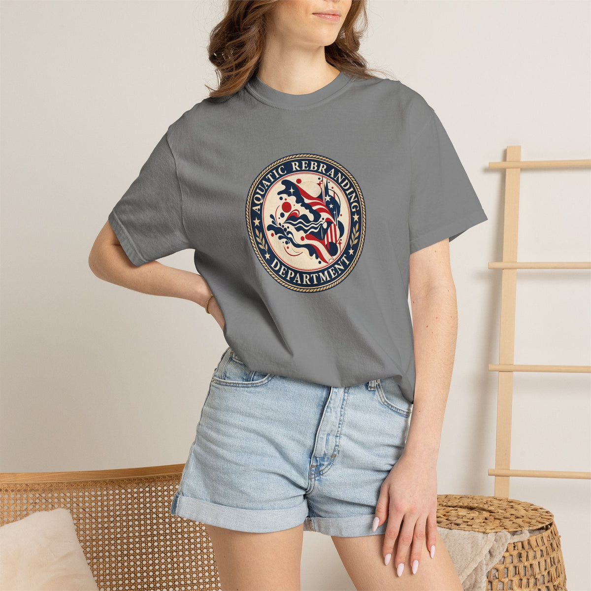 Aquatic Rebranding Department Garment-Dyed Unisex T-Shirt - Clothing, Unisex, T-Shirts - EpiAl's Shop