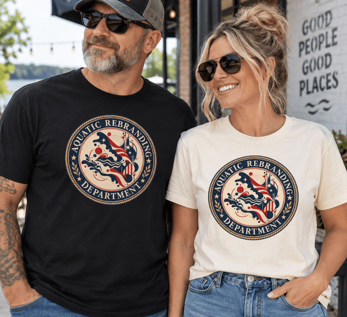 Aquatic Rebranding Department Garment-Dyed Unisex T-Shirt - Clothing, Unisex, T-Shirts - EpiAl's Shop