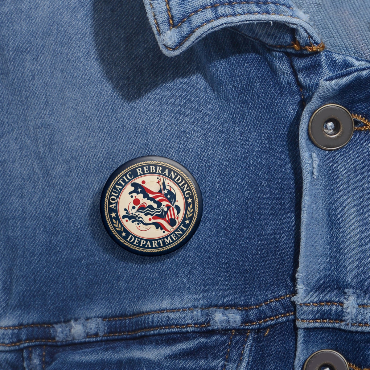 Aquatic Rebranding Department Pin Button | Trump Water Renaming Political Humor - Buttons, Pinback - EpiAl's Shop