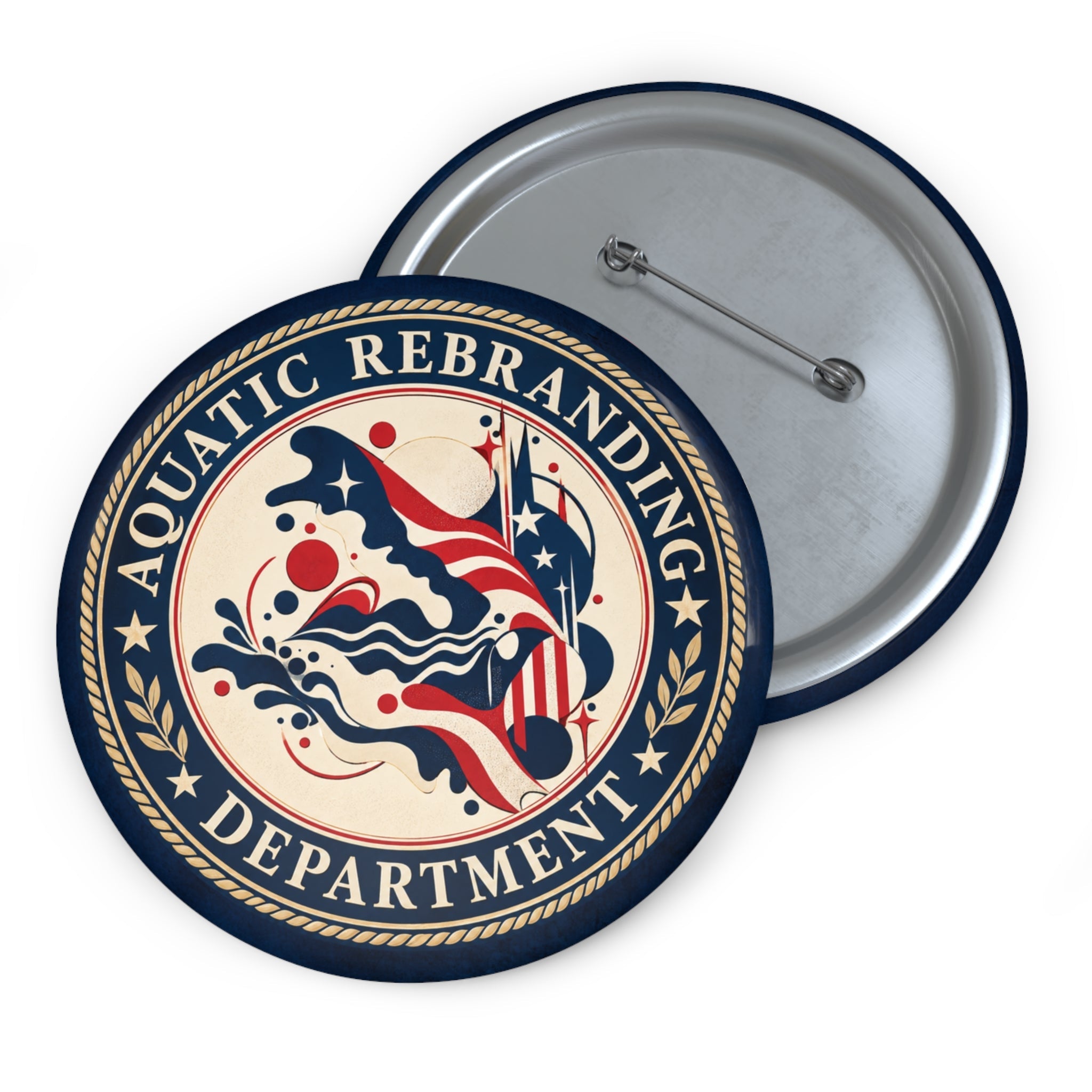 Aquatic Rebranding Department Pin Button | Trump Water Renaming Political Humor - Buttons, Pinback - EpiAl's Shop
