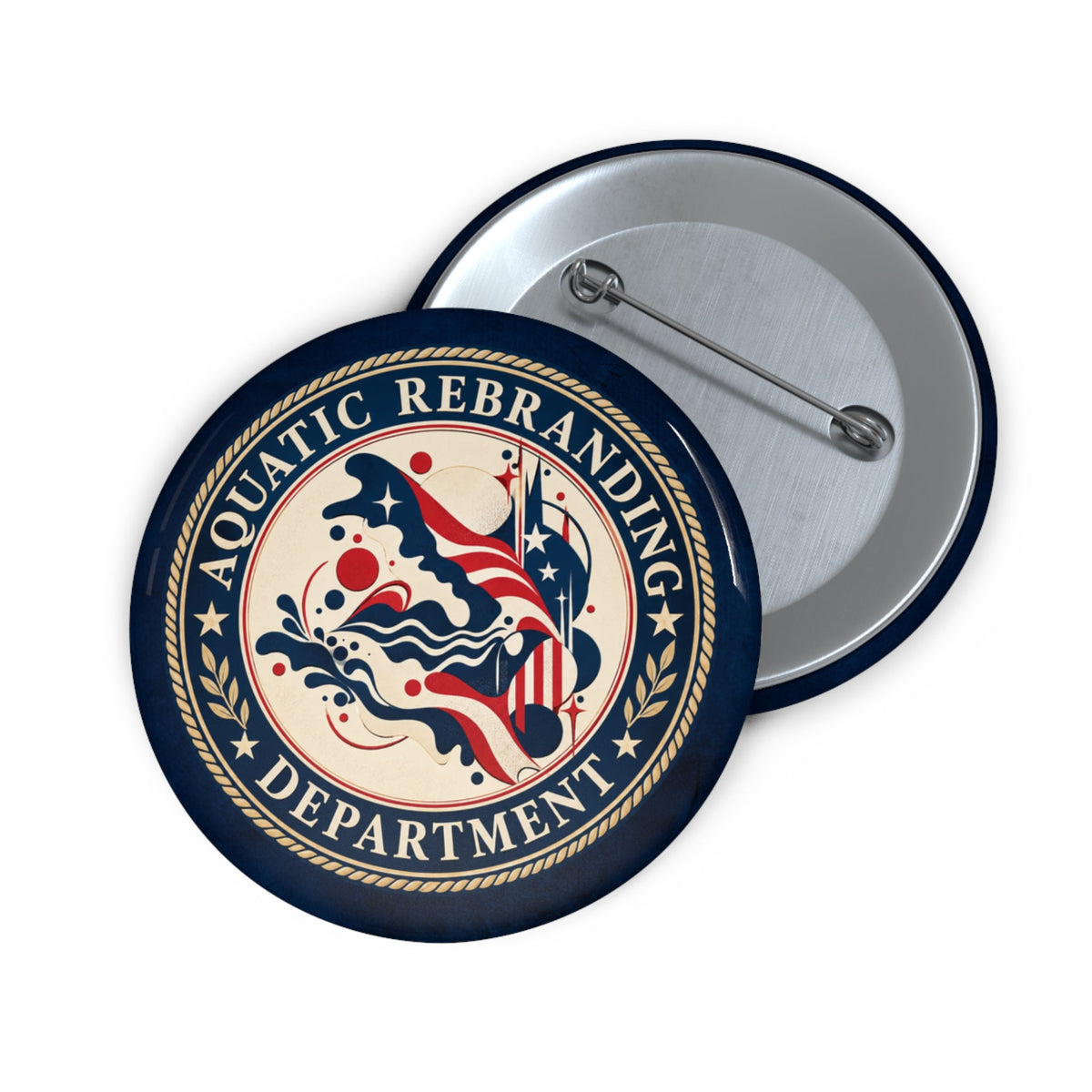 Aquatic Rebranding Department Pin Button | Trump Water Renaming Political Humor - Buttons, Pinback - EpiAl's Shop