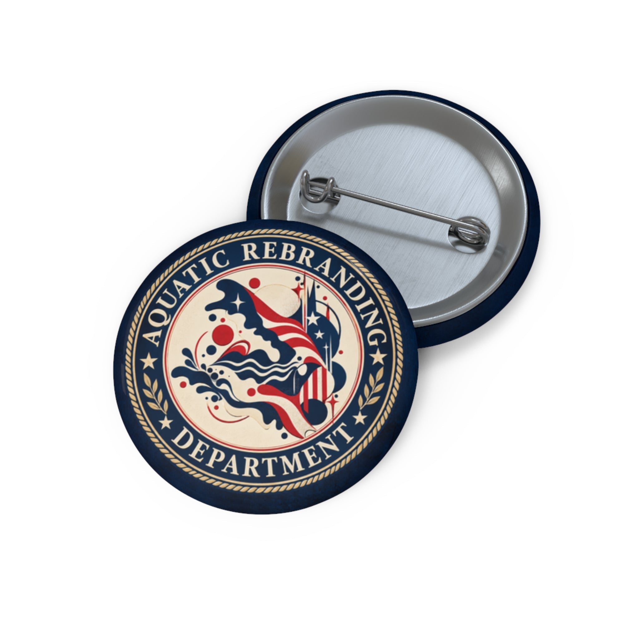 Aquatic Rebranding Department Pin Button | Trump Water Renaming Political Humor - Buttons, Pinback - EpiAl's Shop
