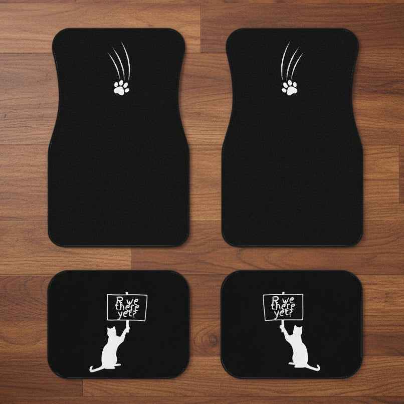 Are We There Yet? Cat Floor Mats – Set of 4 - Vehicle Floor Mats - EpiAl's Shop