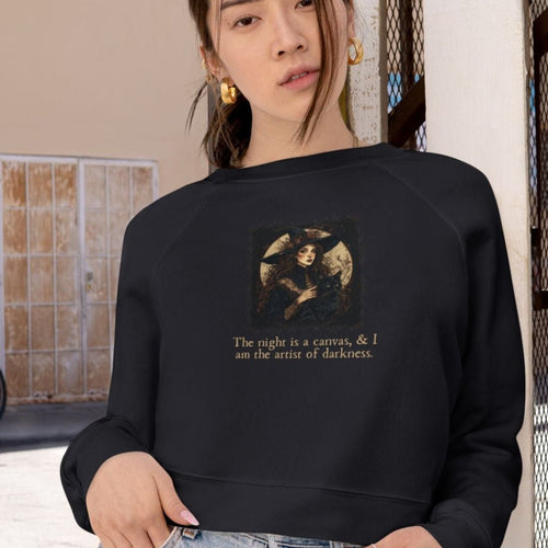 Artist of Darkness Women's Cropped Fleece Pullover - Clothing, Sweatshirts, Crop - EpiAl's Shop