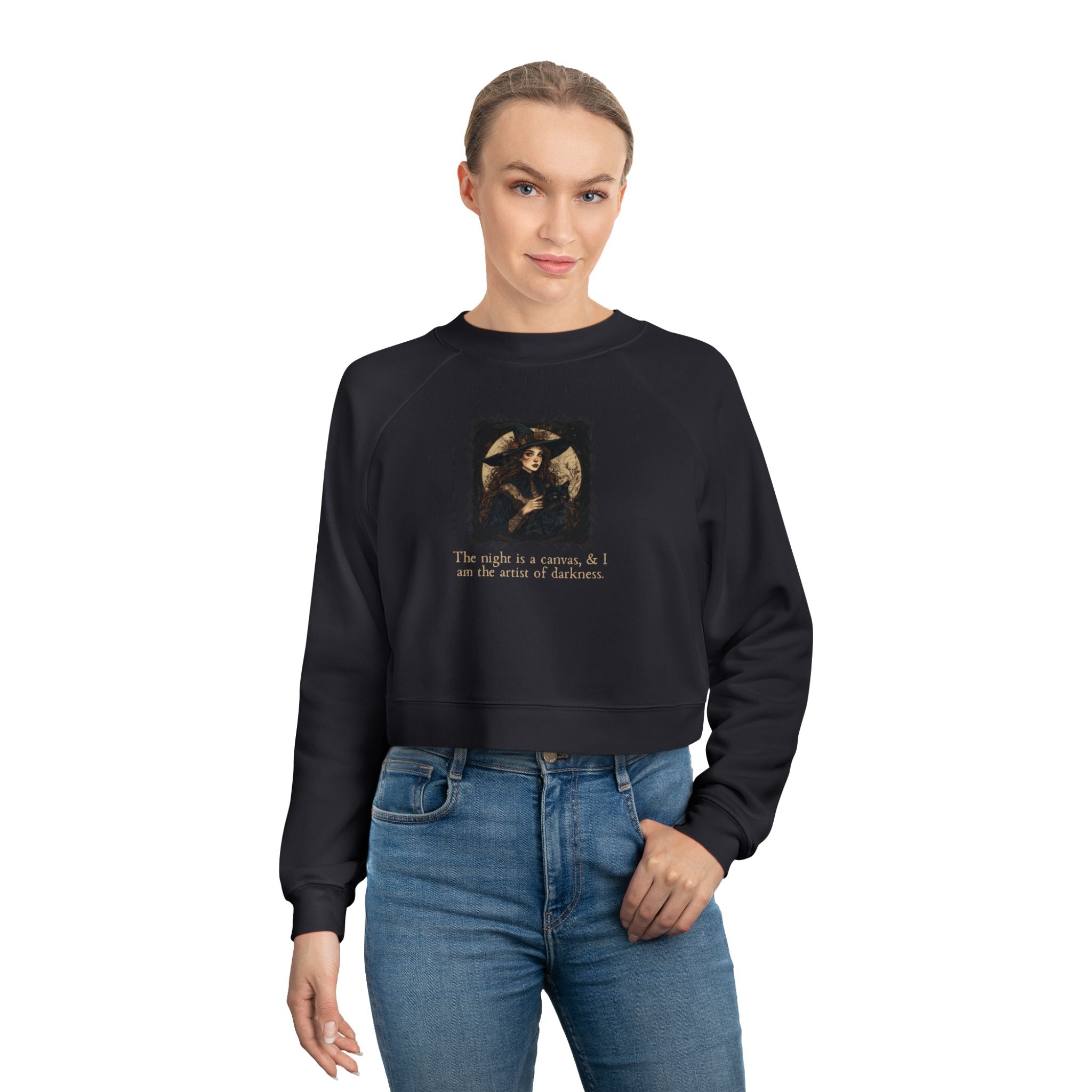 Artist of Darkness Women's Cropped Fleece Pullover - Clothing, Sweatshirts, Crop - EpiAl's Shop