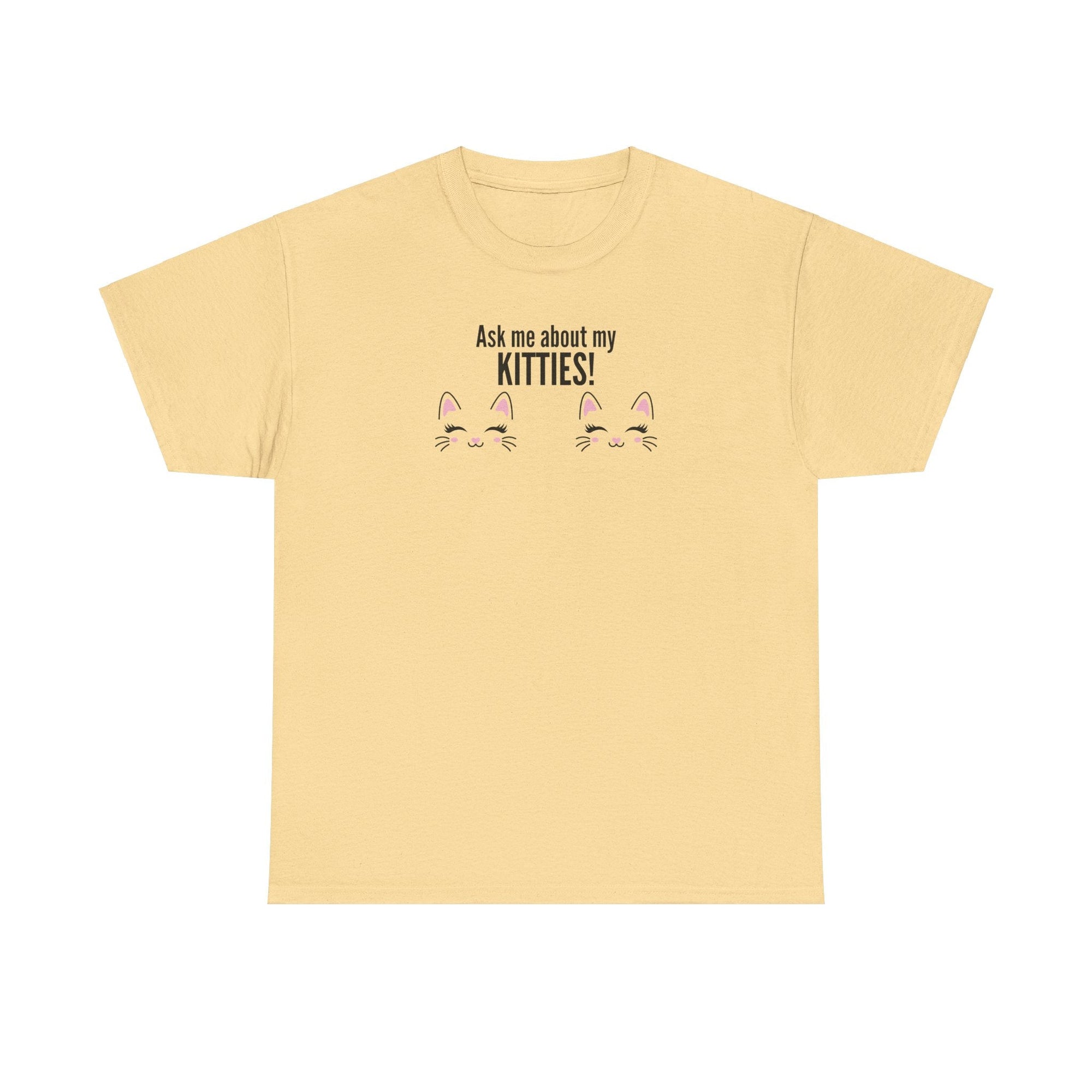 Ask Me About My Kitties Heavy Cotton Tee - T-Shirt - EpiAl's Shop