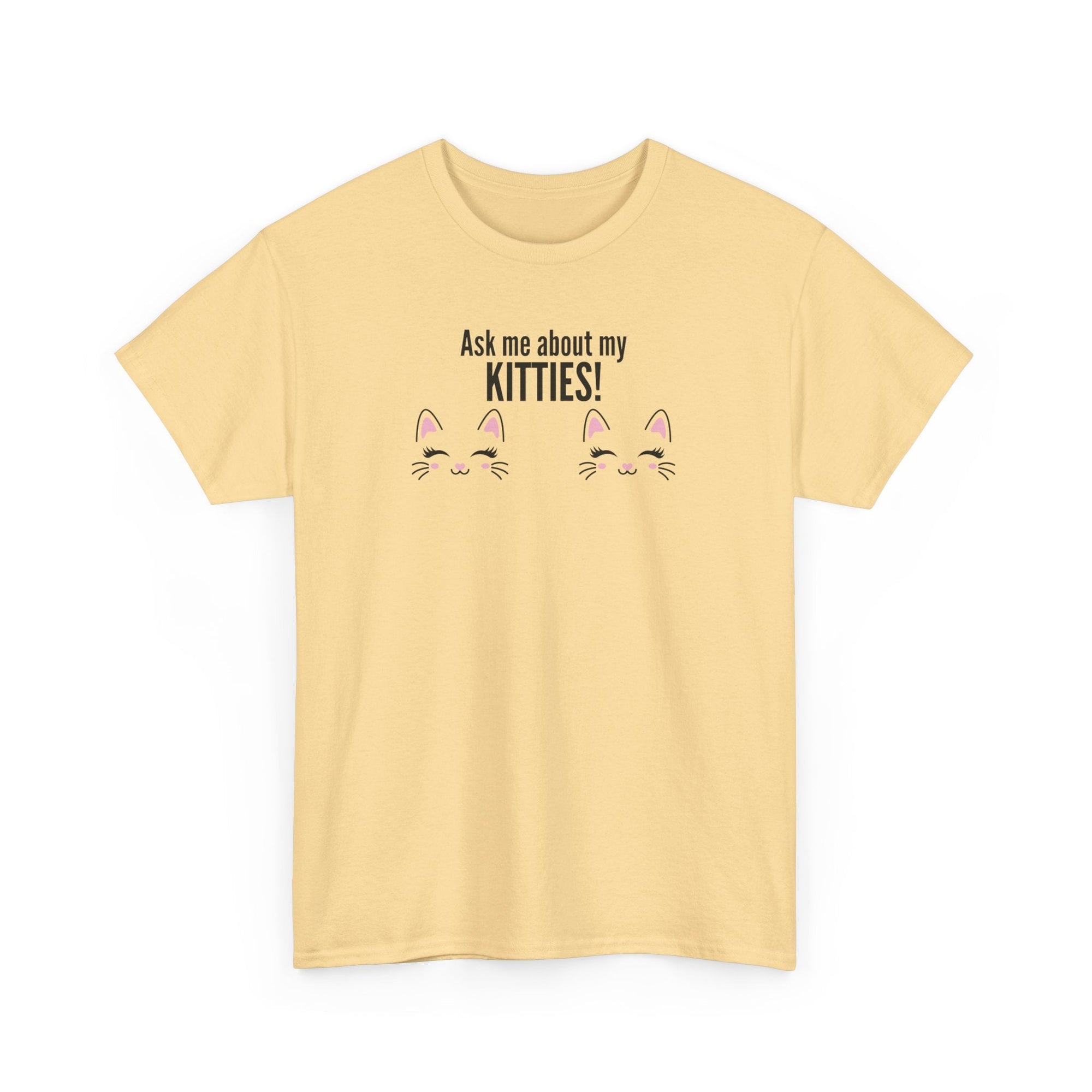 Ask Me About My Kitties Heavy Cotton Tee - T-Shirt - EpiAl's Shop