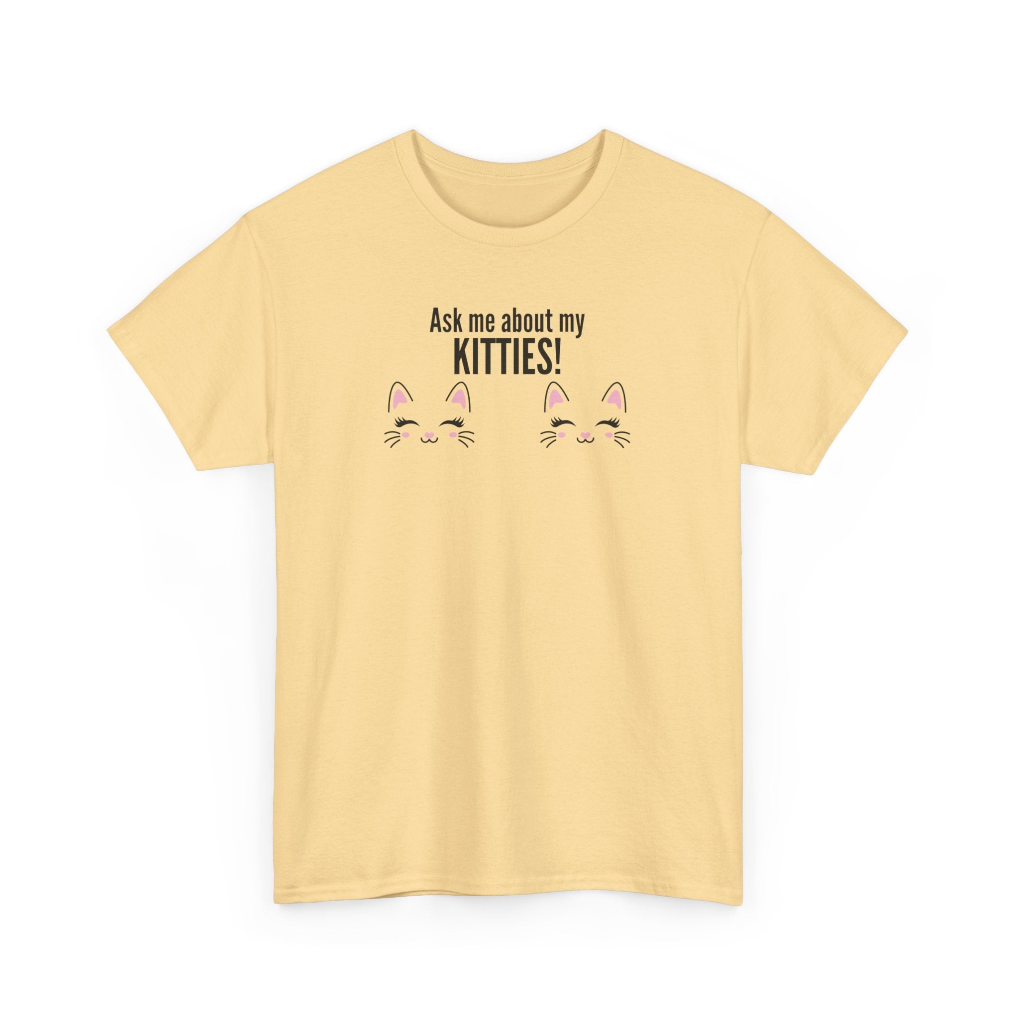 Ask Me About My Kitties Heavy Cotton Tee - T-Shirt - EpiAl's Shop