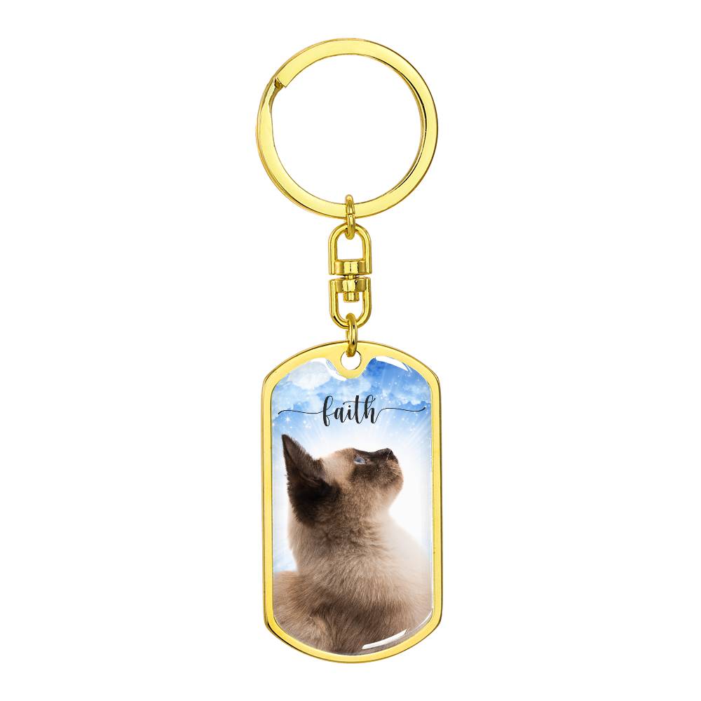 Photo depicting the ​Faith Keychain from EpiAl's Shop.
