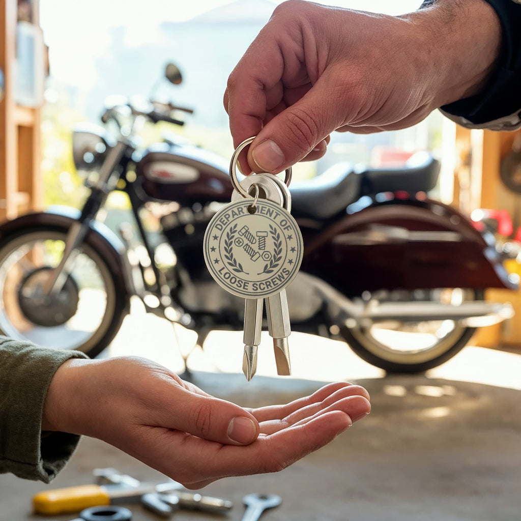 Department of Loose Screws Pocket Screwdriver Keychain