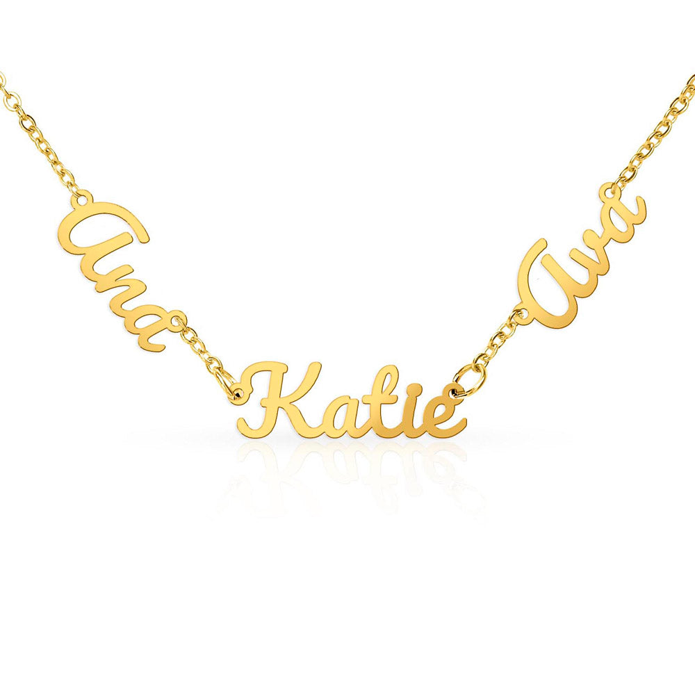 Personalized Multi-Name Necklace | Custom Script Name Jewelry