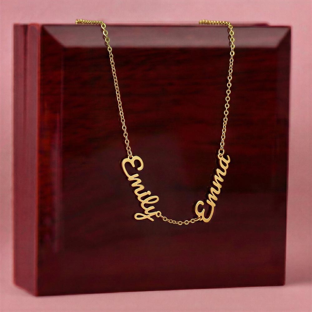 Personalized Multi-Name Necklace | Custom Script Name Jewelry