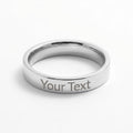 Personalized Engraved Women's Ring | Custom Name & Message Band